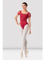 BLOCH & MIRELLA L20001 OLIVIA EMBROIDERED CORSET CAP SLEEVE LEOTARD