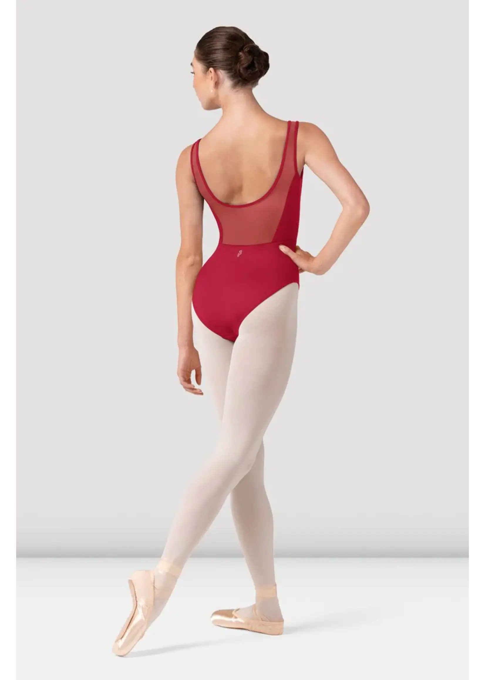 BLOCH & MIRELLA L50002 ISABELLA EMBROIDERED CORSET TANK LEOTARD