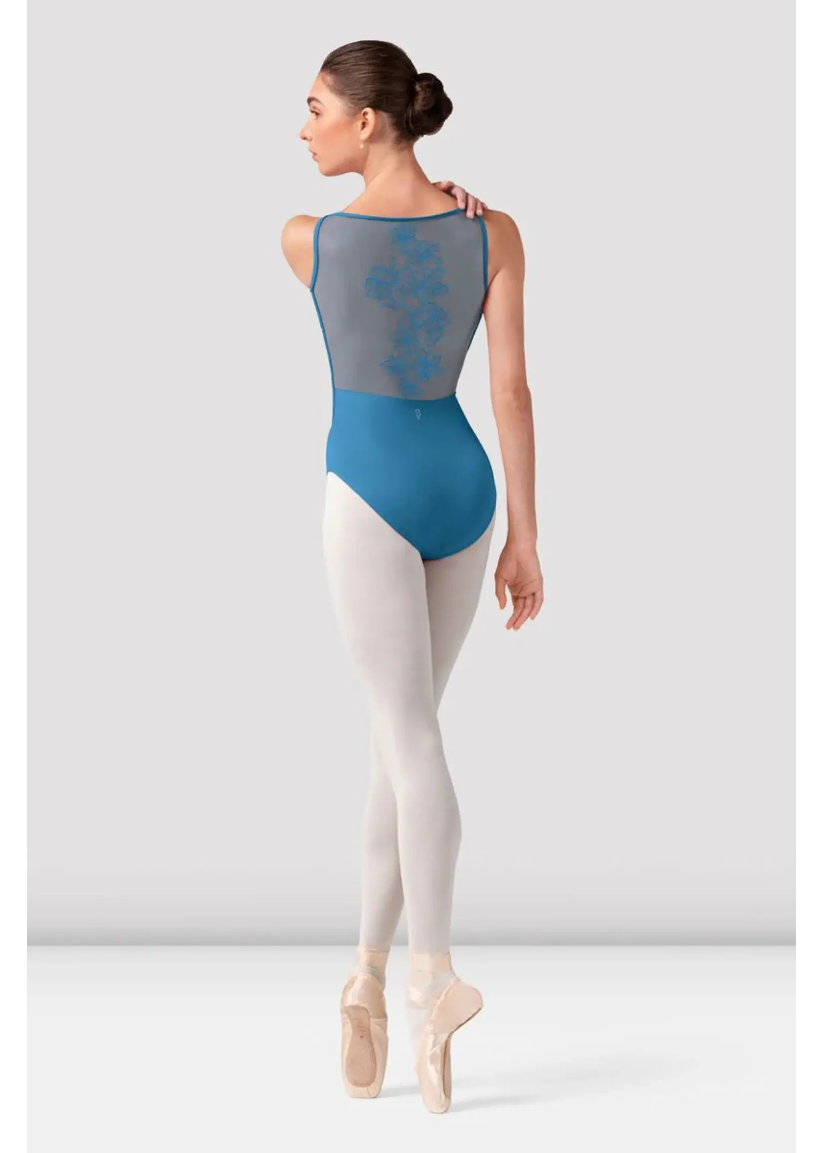 BLOCH & MIRELLA L40004 EMMA BOATNECK EMBROIDERED BACK LEOTARD