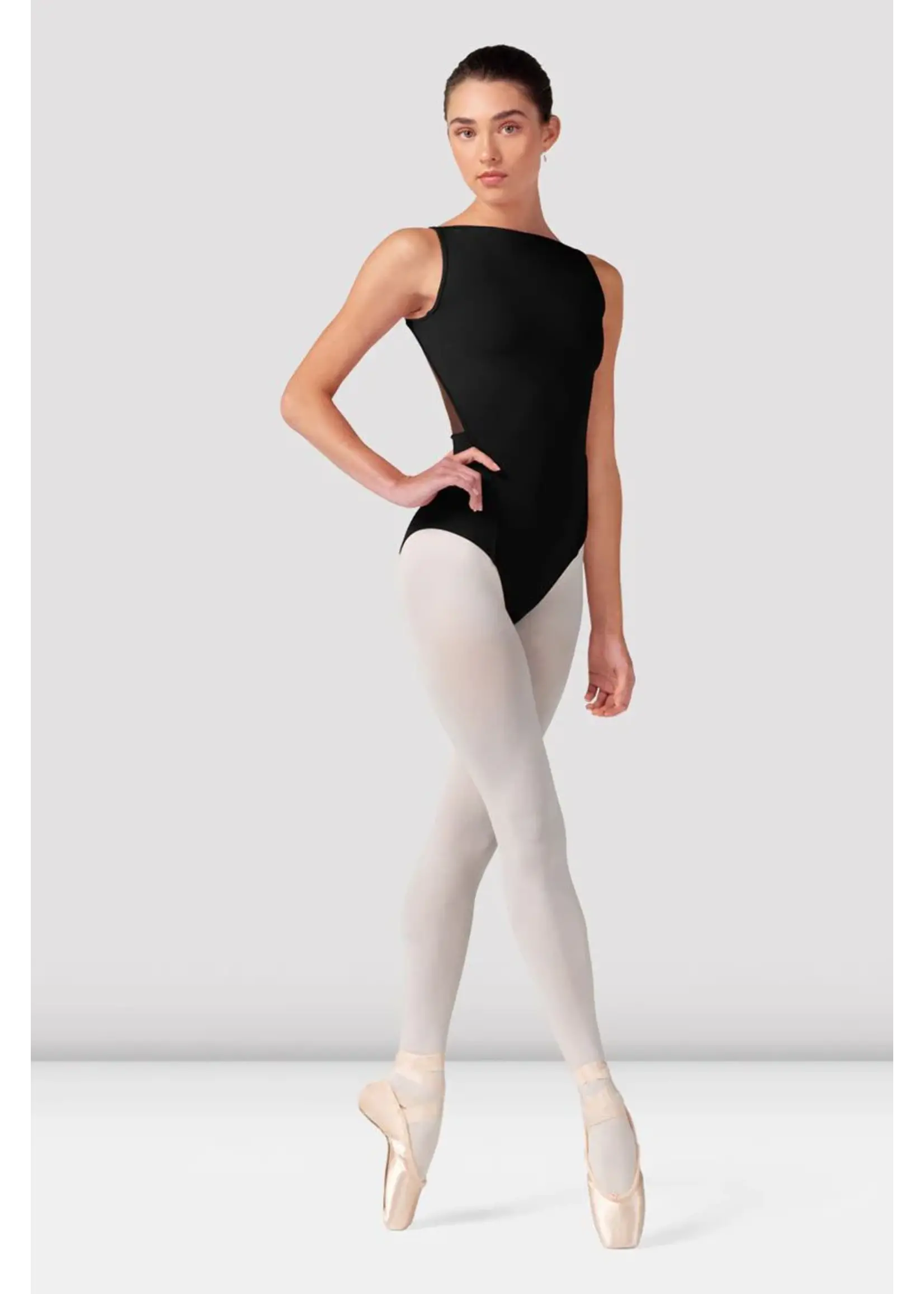 BLOCH & MIRELLA L40004 EMMA BOATNECK EMBROIDERED BACK LEOTARD