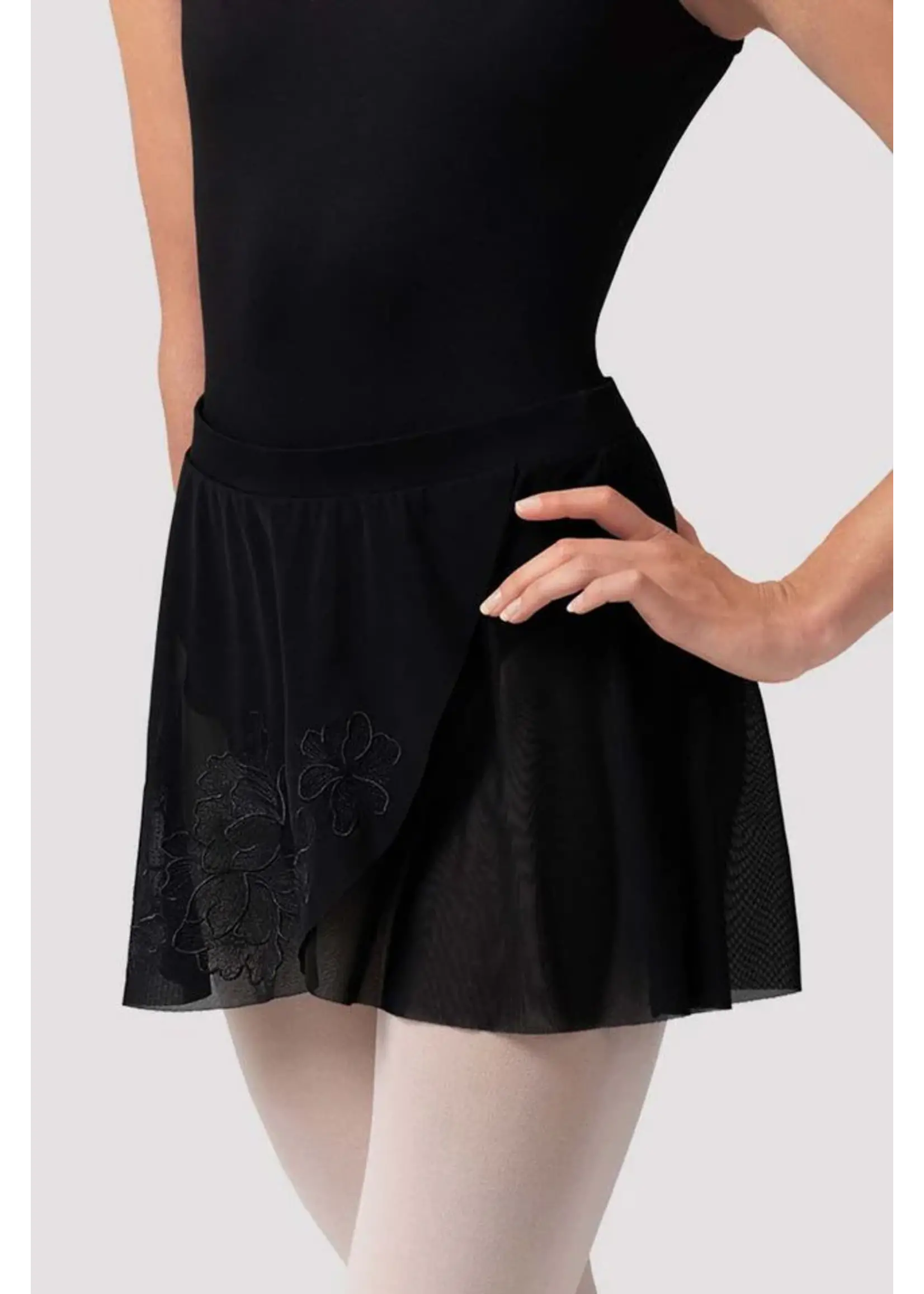 BLOCH & MIRELLA R10001 ZOE EMBROIDERED PULL ON SKIRT