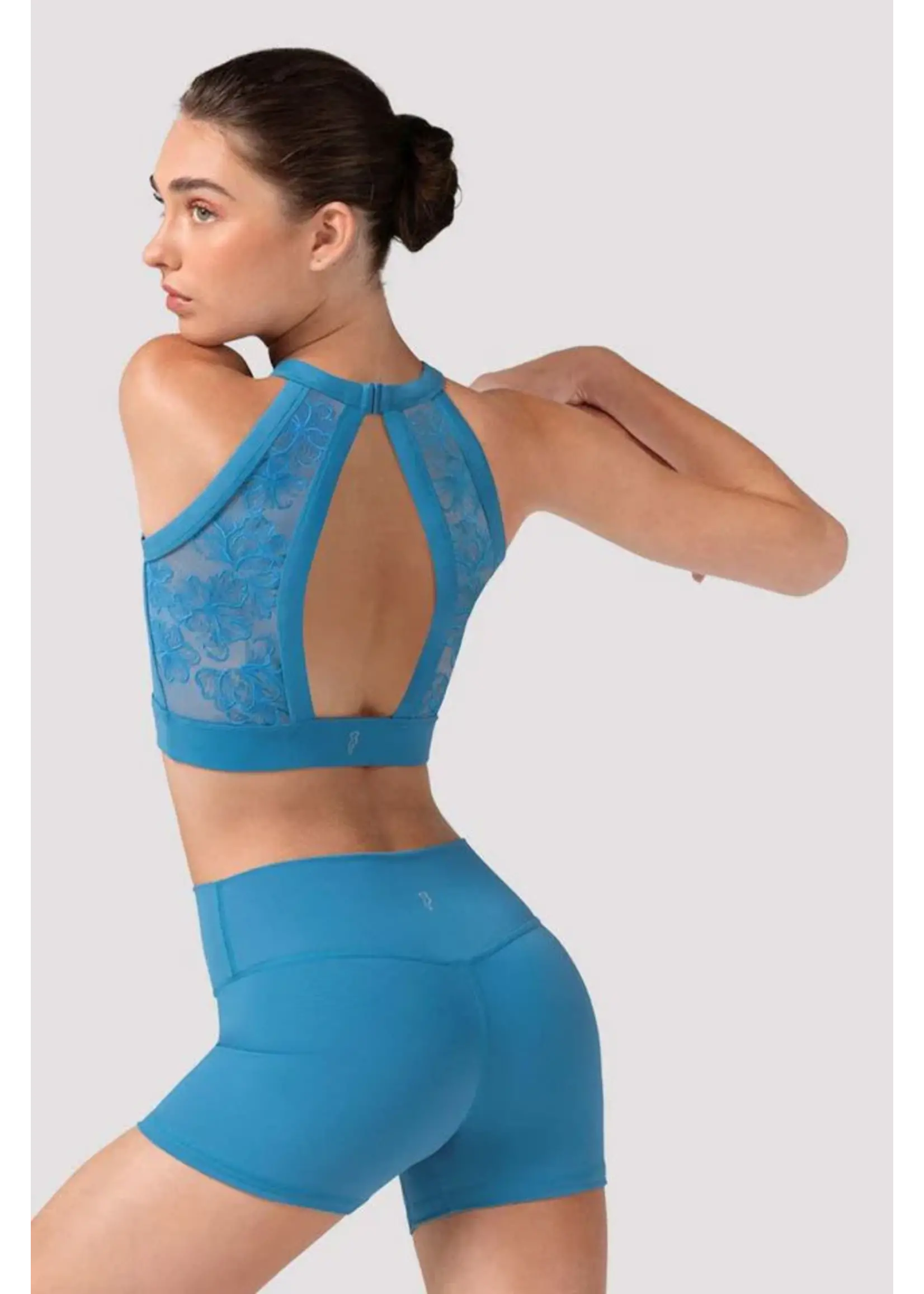 BLOCH & MIRELLA Z30004 NINA CROP TOP WITH EMBROIDERED BACK DETAIL