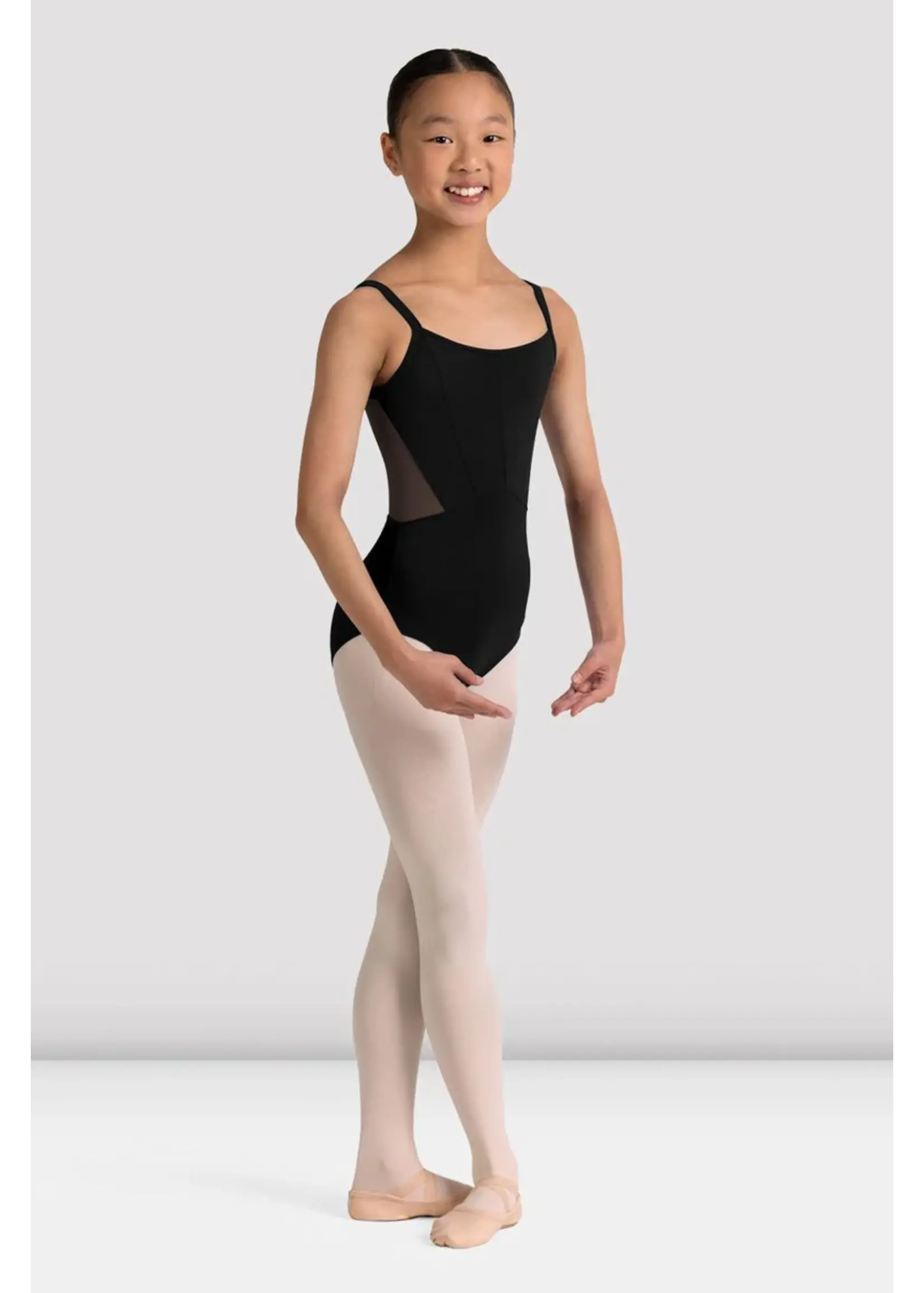 BLOCH & MIRELLA CL70005 KIK CORSETED FRONT EMBROIDERED BACK CAMISOLE LEOTARD