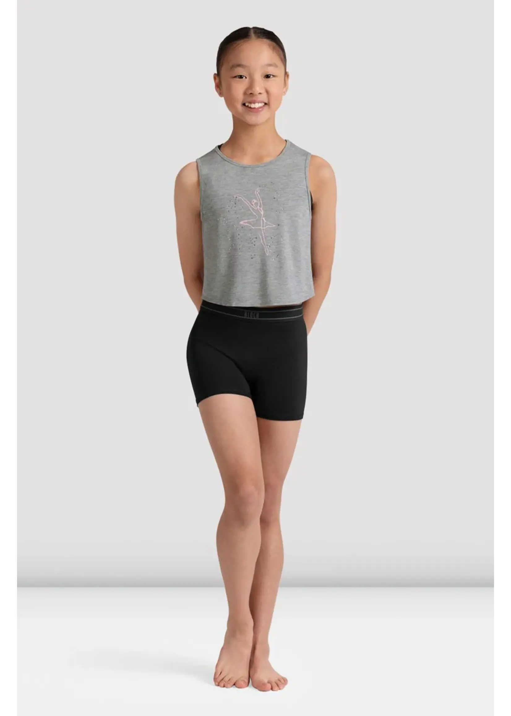 BLOCH & MIRELLA CZ30005 TRACY PRINTED TWIST BACK T-SHIRT