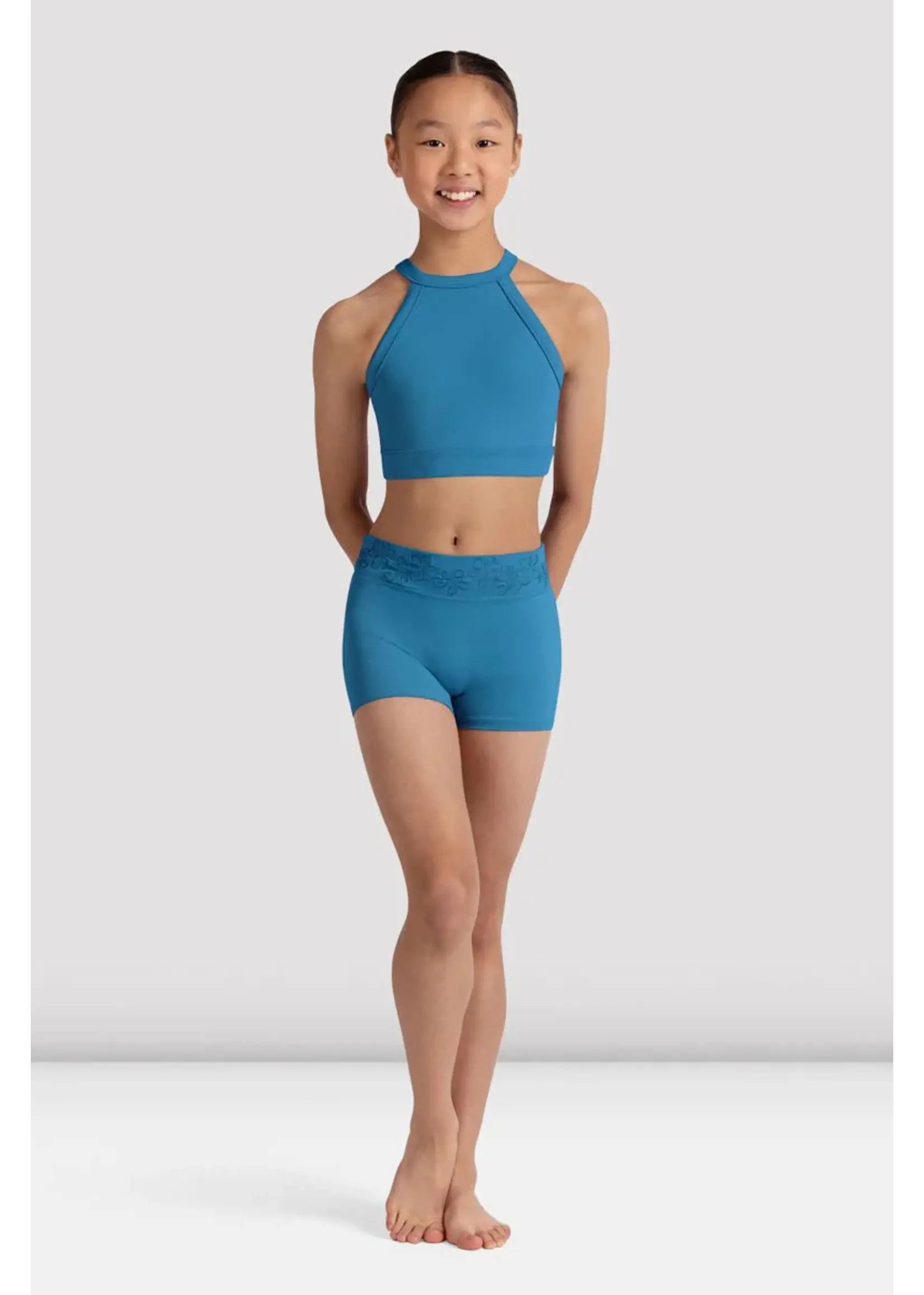 BLOCH & MIRELLA CR90003 BELLA EMBROIDERED WAISTBAND SHORTS