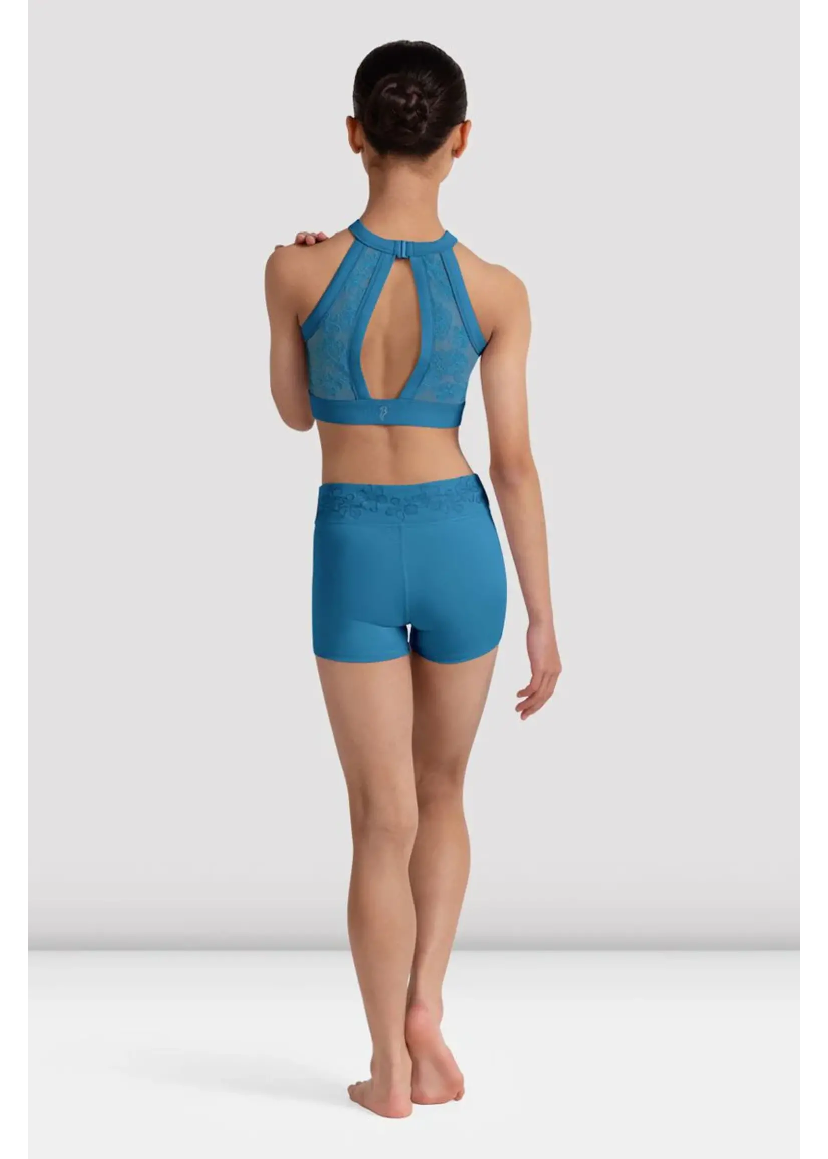 BLOCH & MIRELLA CR90003 BELLA EMBROIDERED WAISTBAND SHORTS