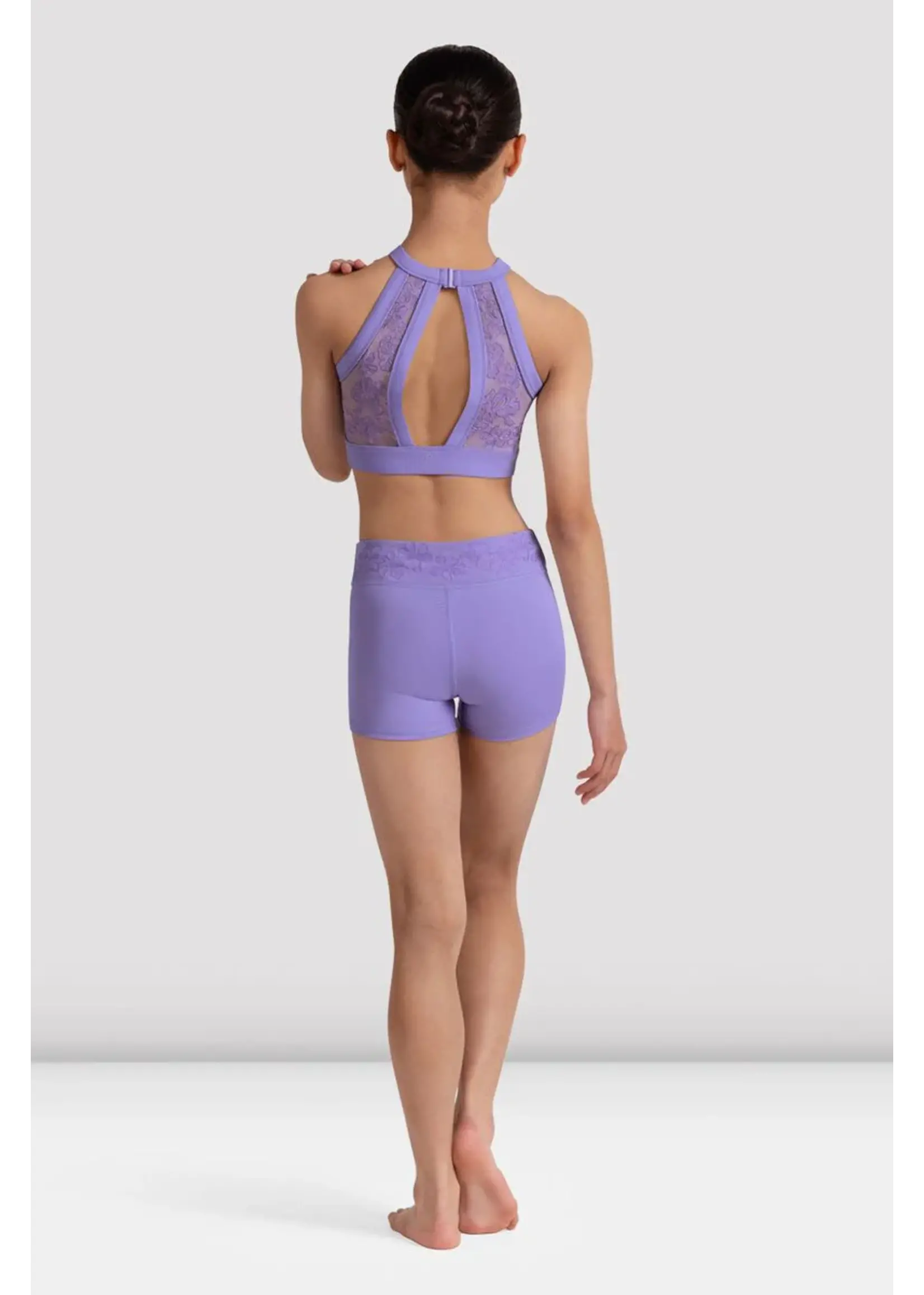 BLOCH & MIRELLA CR90003 BELLA EMBROIDERED WAISTBAND SHORTS