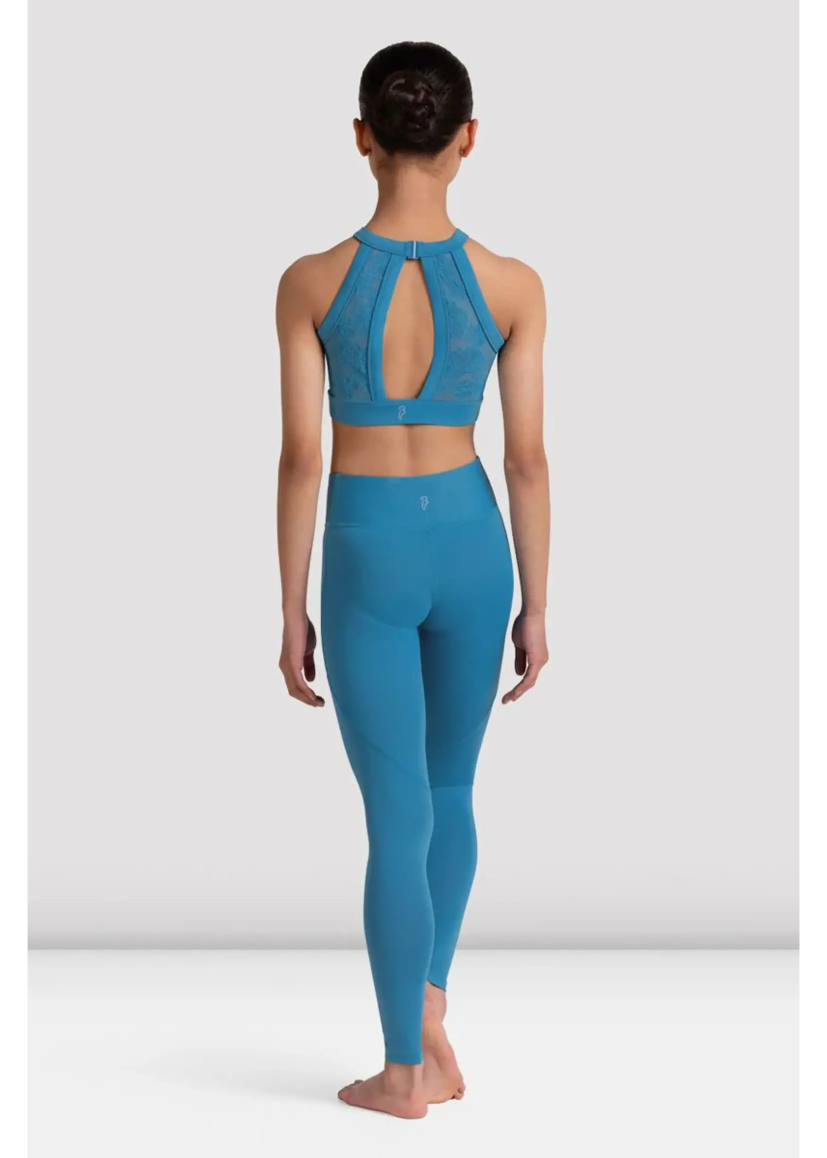 BLOCH & MIRELLA CP80002 NATALIA FULL LENGTH V FRONT OVERLAP WAISTBAND LEGGINGS