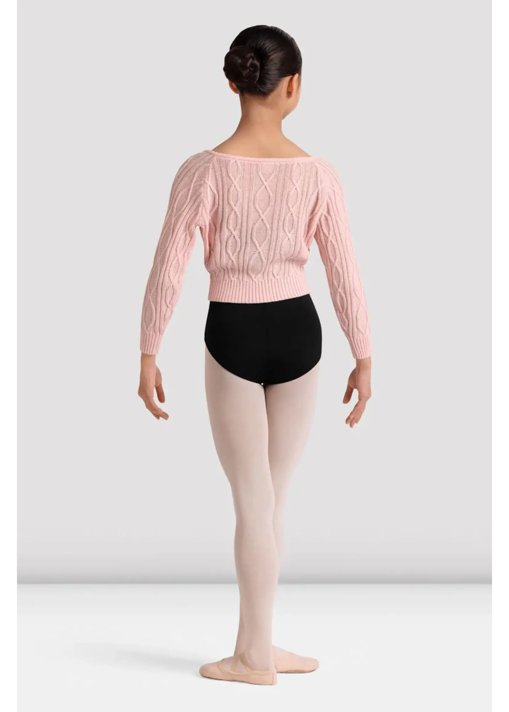 BLOCH & MIRELLA CZ30010 AQULIO V NECK RAGLAN SLEEVED KNIT TOP