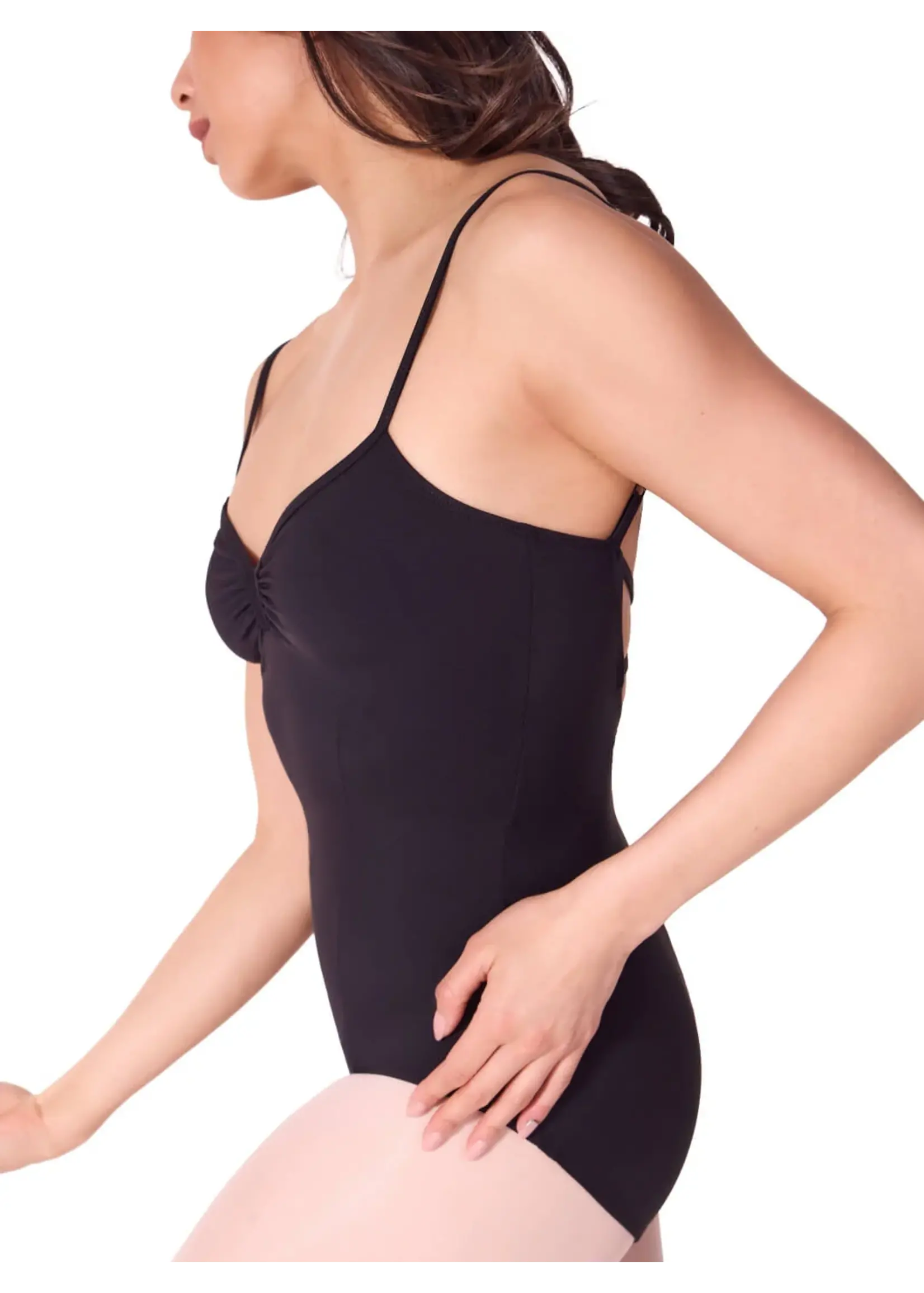 CAPEZIO & BUNHEADS AMC802W ADULT BRATEK 2 CAMISOLE LEOTARD WITH SWEETHEART NECKLINE