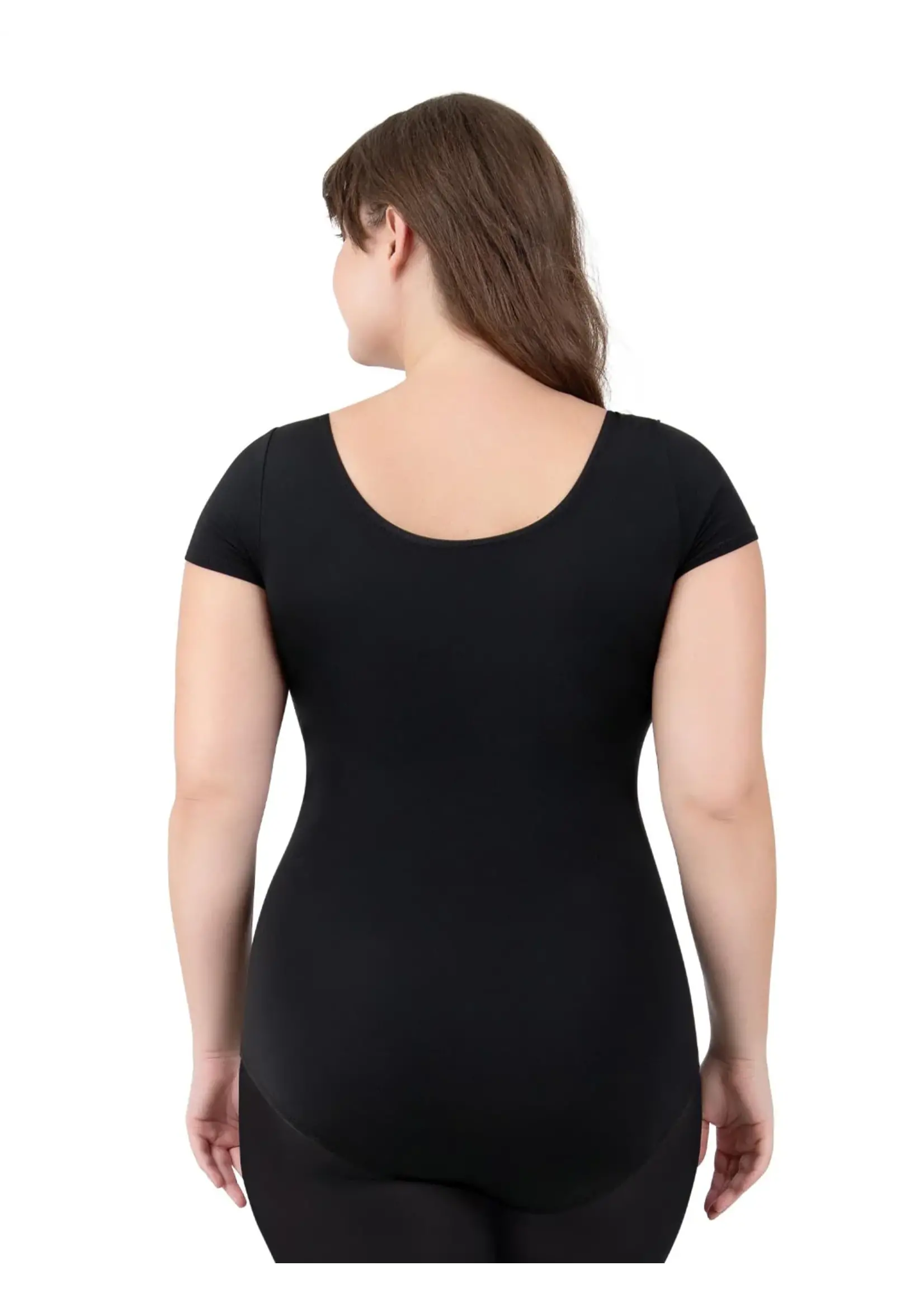 CAPEZIO & BUNHEADS ATB133 ADULT TEAM BASIC SHORT SLEEVE LEOTARD