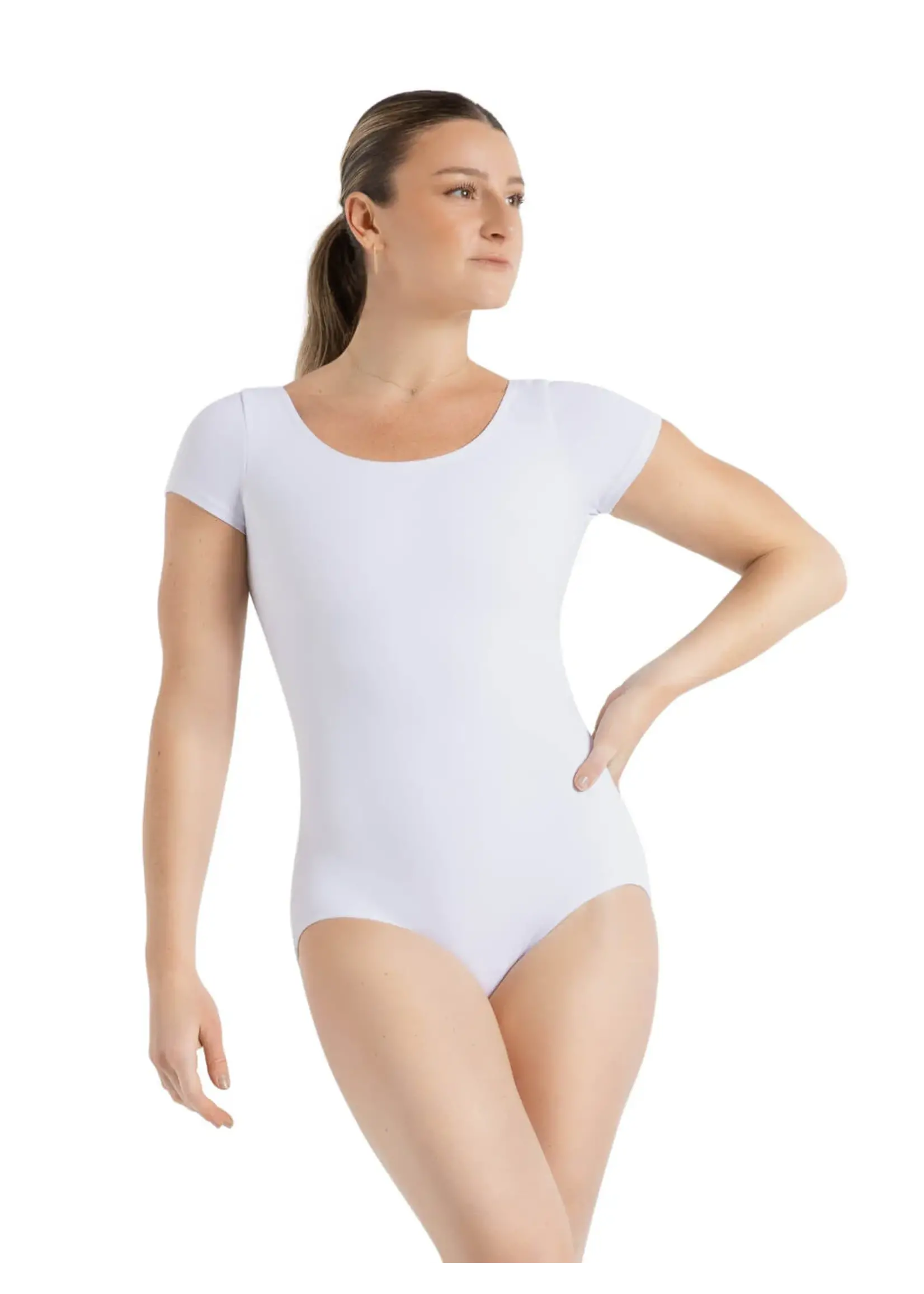 CAPEZIO & BUNHEADS ATB133 ADULT TEAM BASIC SHORT SLEEVE LEOTARD