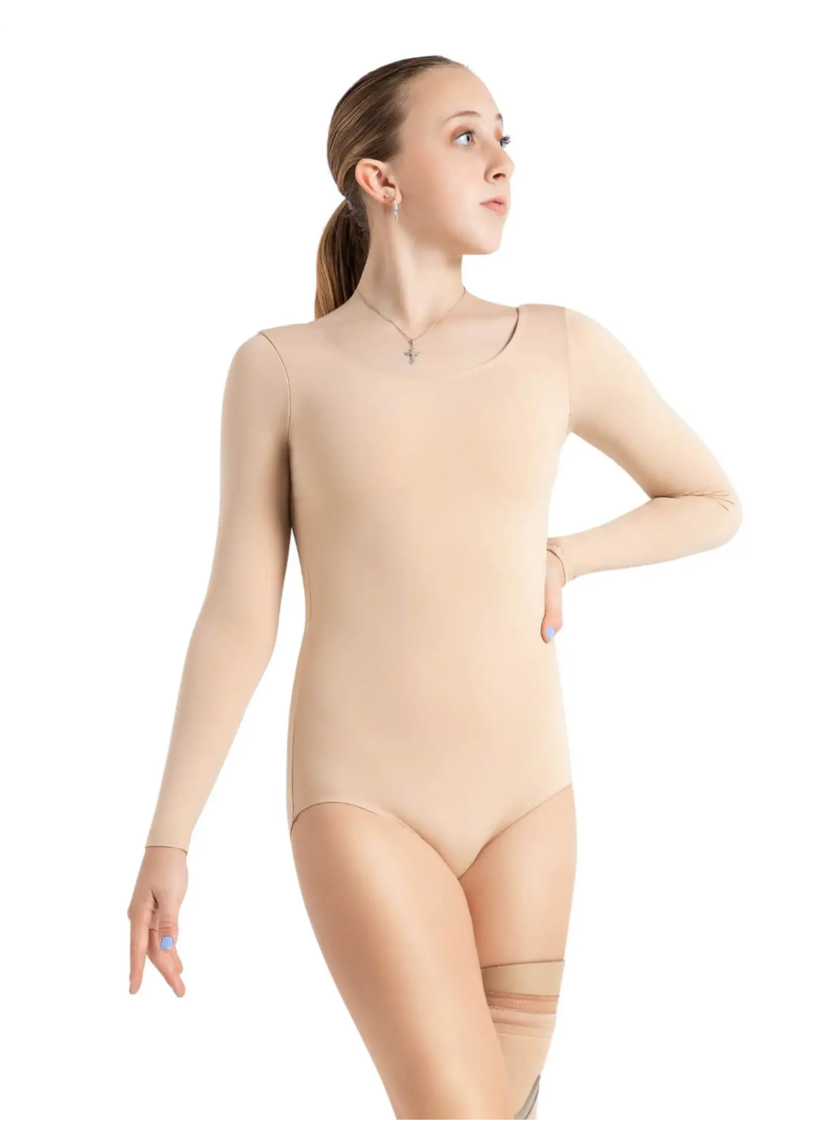 CAPEZIO & BUNHEADS ATB135 ADULT TEAM BASIC LONG SLEEVE LEOTARD
