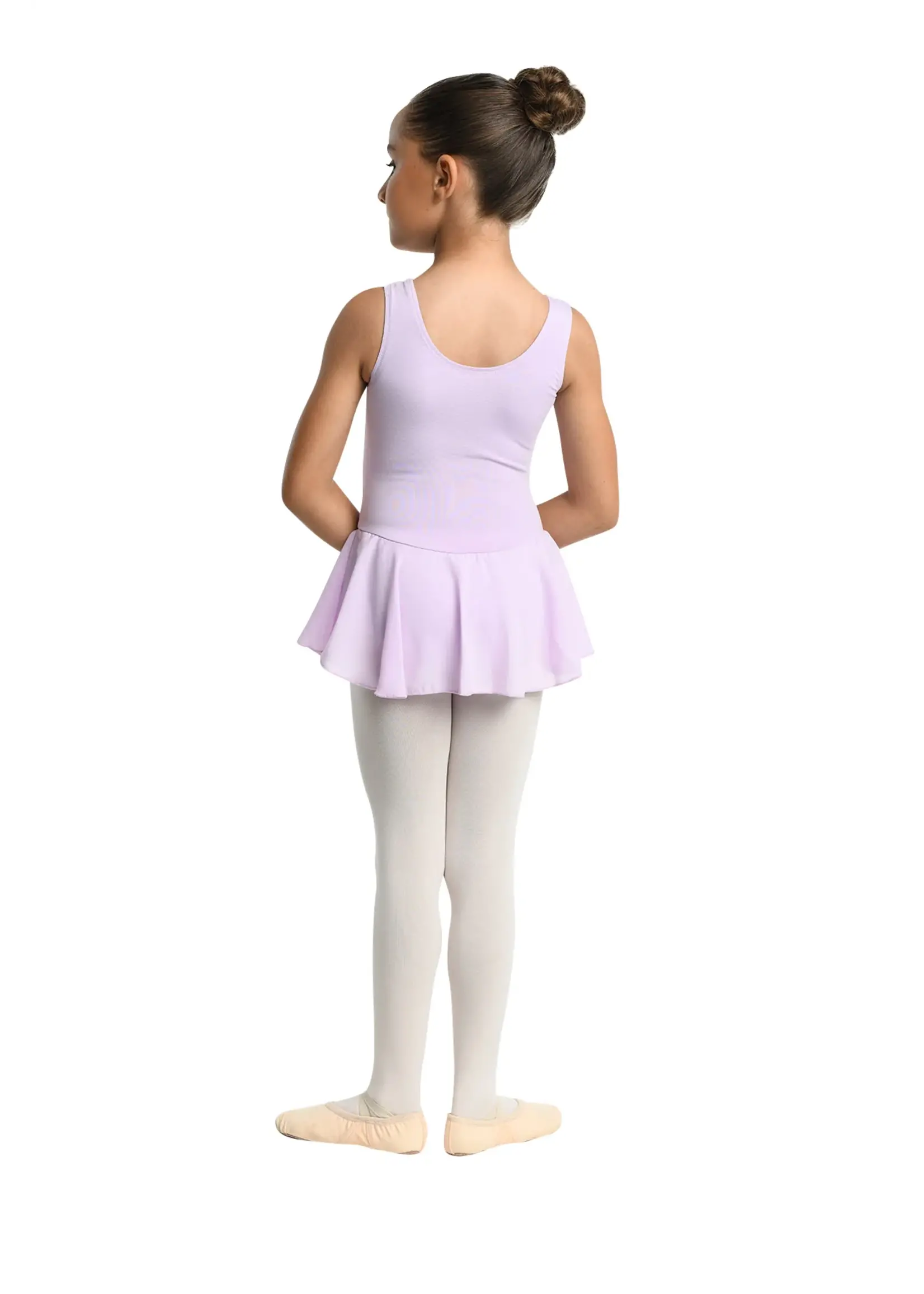 DANSHUZ 219C ADDISON COTTON BLEND TANK SKIRTED LEOTARD DRESS
