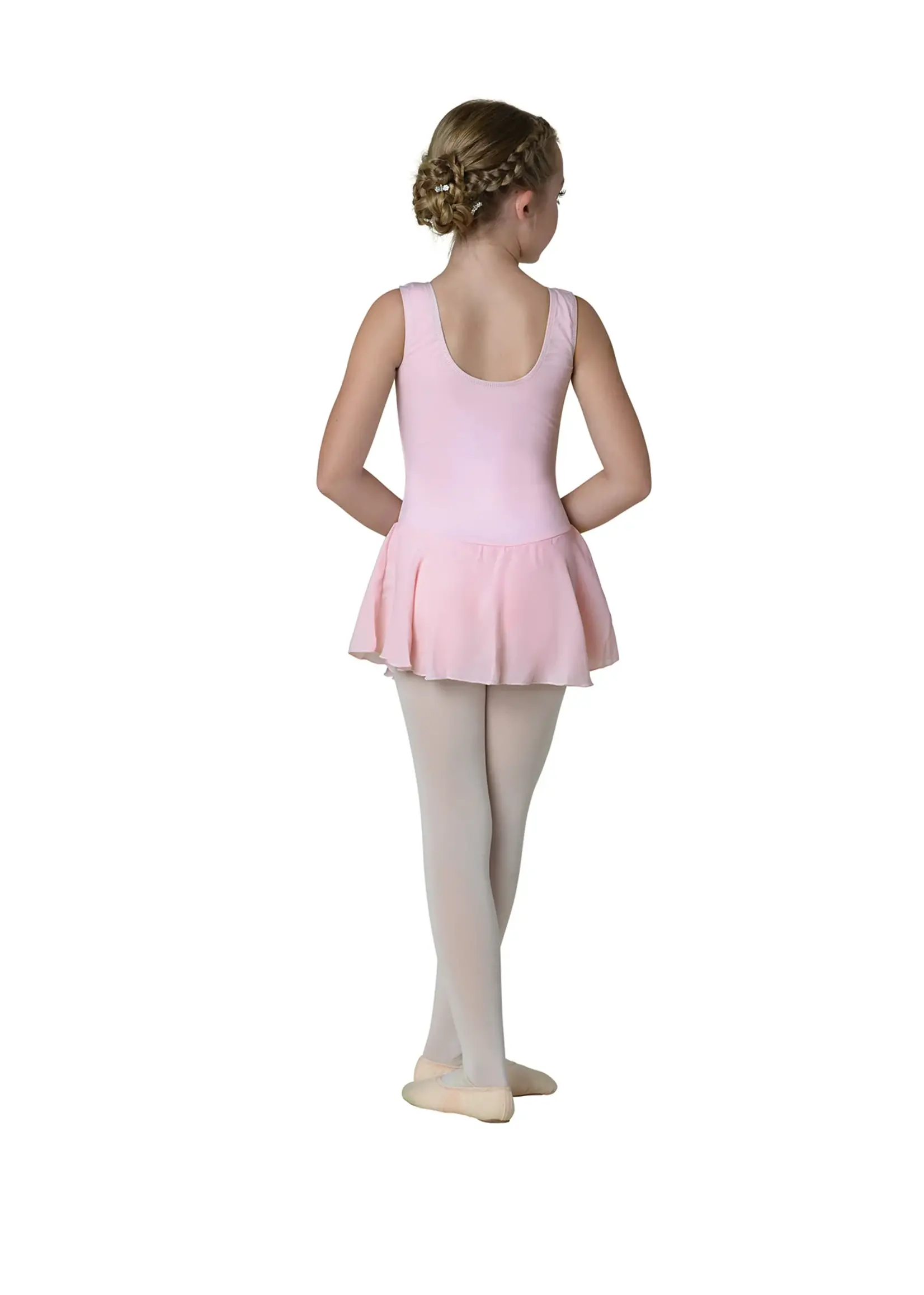 DANSHUZ 219C ADDISON COTTON BLEND TANK SKIRTED LEOTARD DRESS