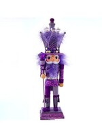 KURT S. ADLER HA0605 HOLLYWOOD PURPLE PRINCE 16" NUTCRACKER