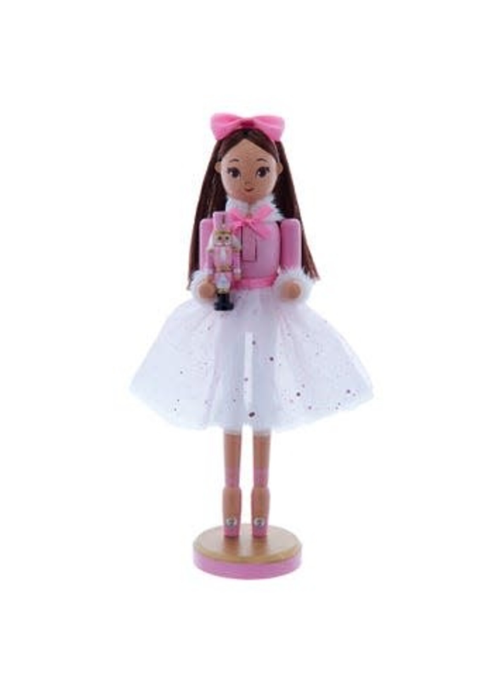 KURT S. ADLER WOODEN BALLERINA CLARA 12" NUTCRACKER