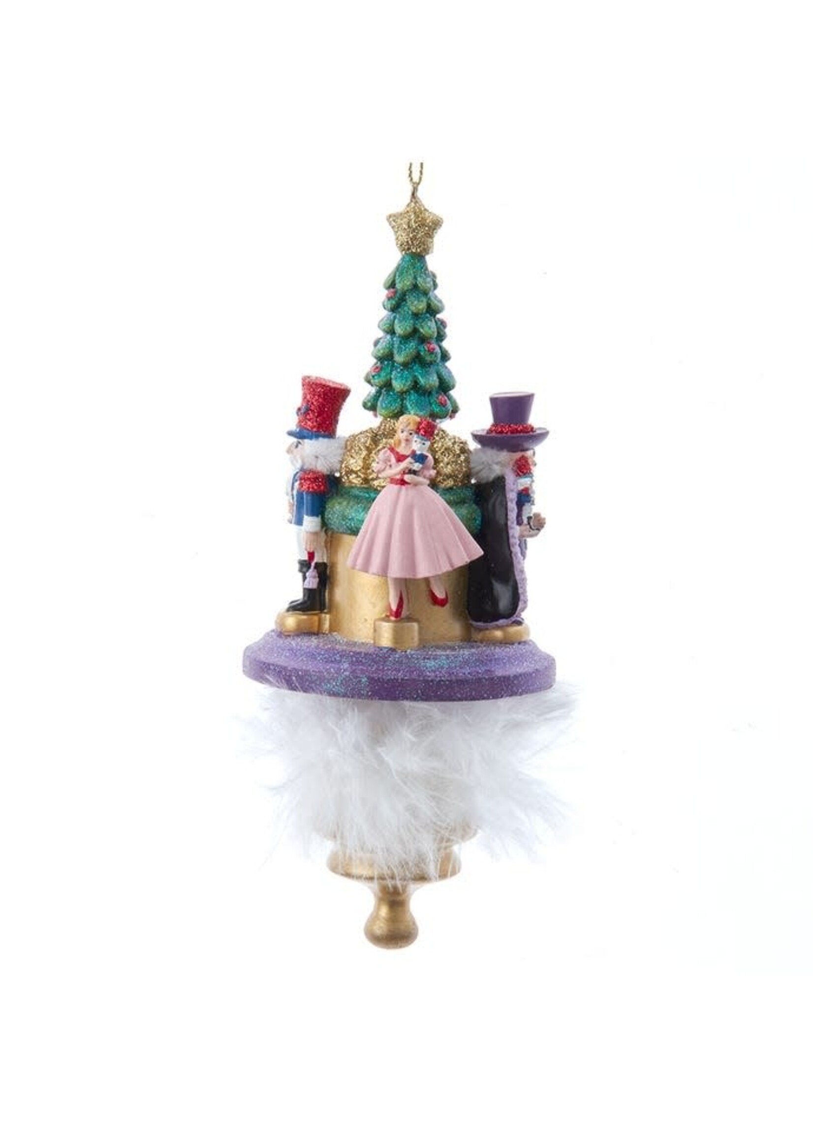 KURT S. ADLER HOLLYWOOD HATS NUTCRACKER SUITE FINIAL 7" ORNAMENT