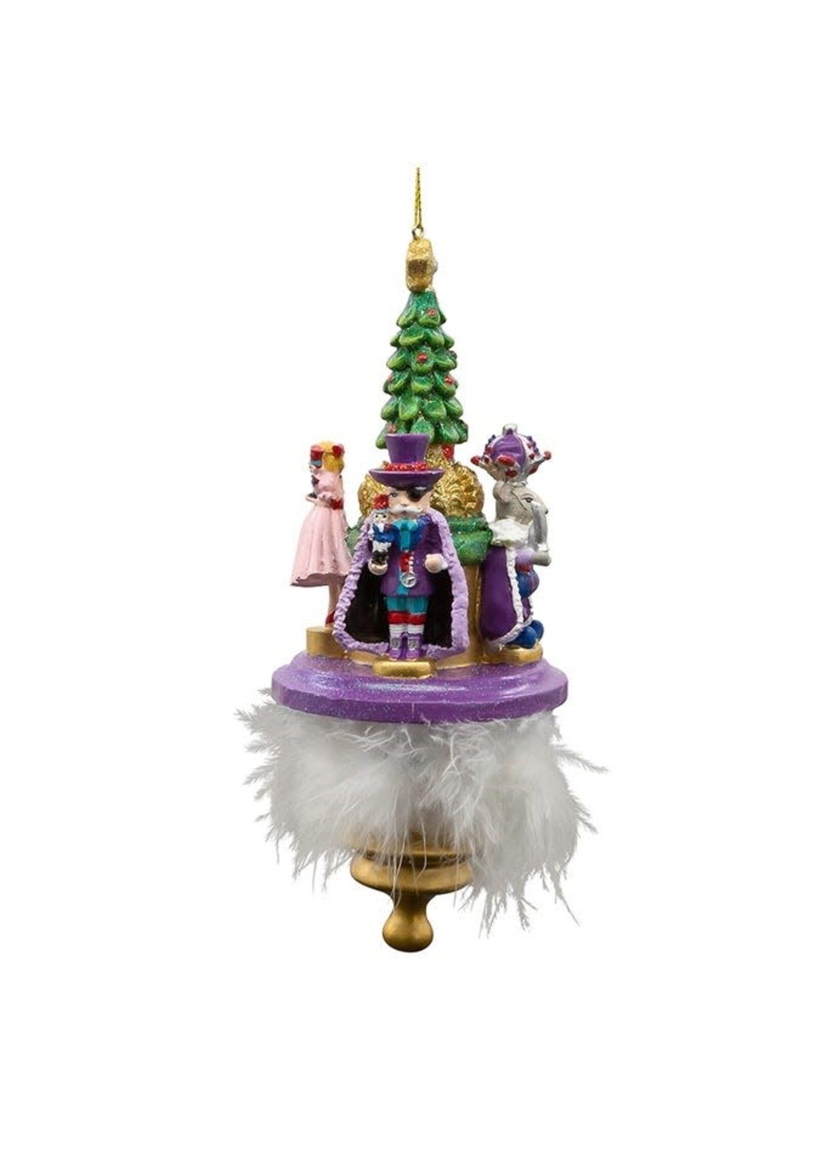 KURT S. ADLER HOLLYWOOD HATS NUTCRACKER SUITE FINIAL 7" ORNAMENT