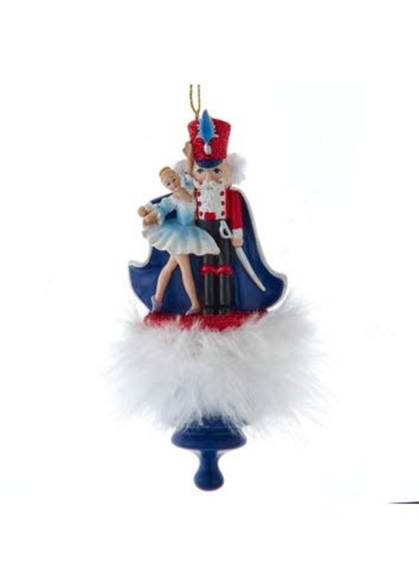 KURT S. ADLER HOLLYWOOD HATS NUTCRACKER SUITE FINIAL 7" ORNAMENT
