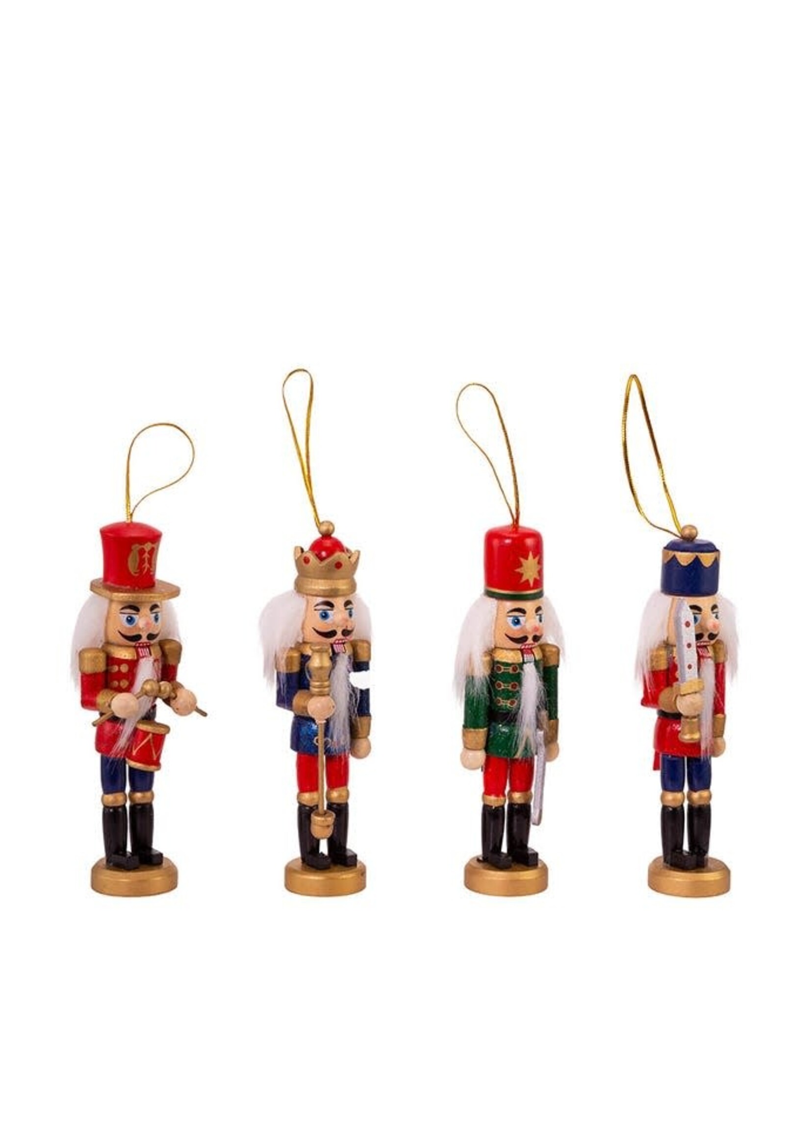 KURT S. ADLER C6148 TRADITIONAL WOODEN NUTCRACKER 5" ORNAMENT