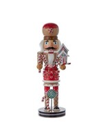 KURT S. ADLER C5979 WOODEN PEPPERMINT, LOLLIPOP, GINGERBREAD HOUSE 12" NUTCRACKER