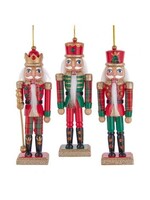 KURT S. ADLER F2191 TRADITIONAL PLAID 6" NUTCRACKER ORNAMENT