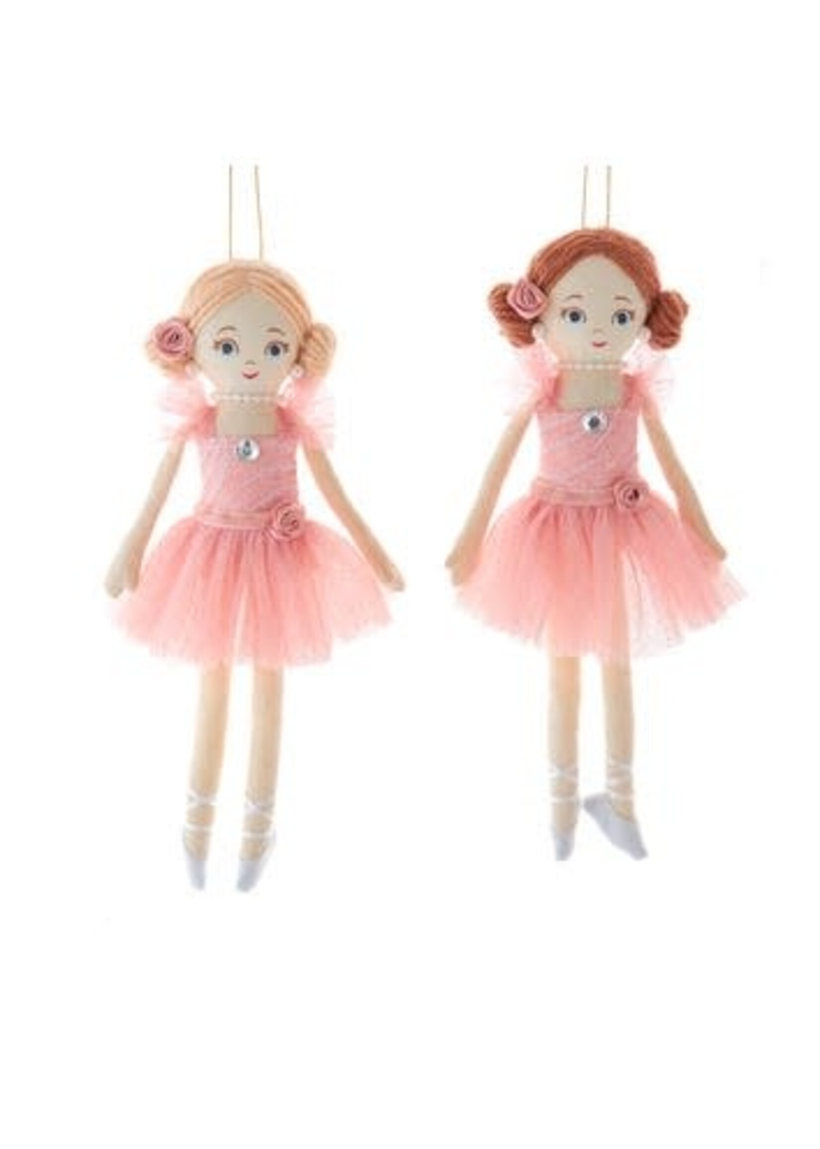 KURT S. ADLER T3907 FABRIC BALLERINA DOLL 10" ORNAMENT
