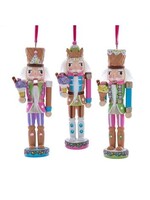 KURT S. ADLER F2362 SODA SHOPPE ICE CREAM CONE PASTEL 6" NUTCRACKER ORNAMENT
