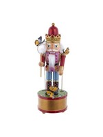 KURT S. ADLER G5002 BUTTERFLY CATCHER WIND UP MUSICAL MOTION 12" NUTCRACKER plays Vivaldi