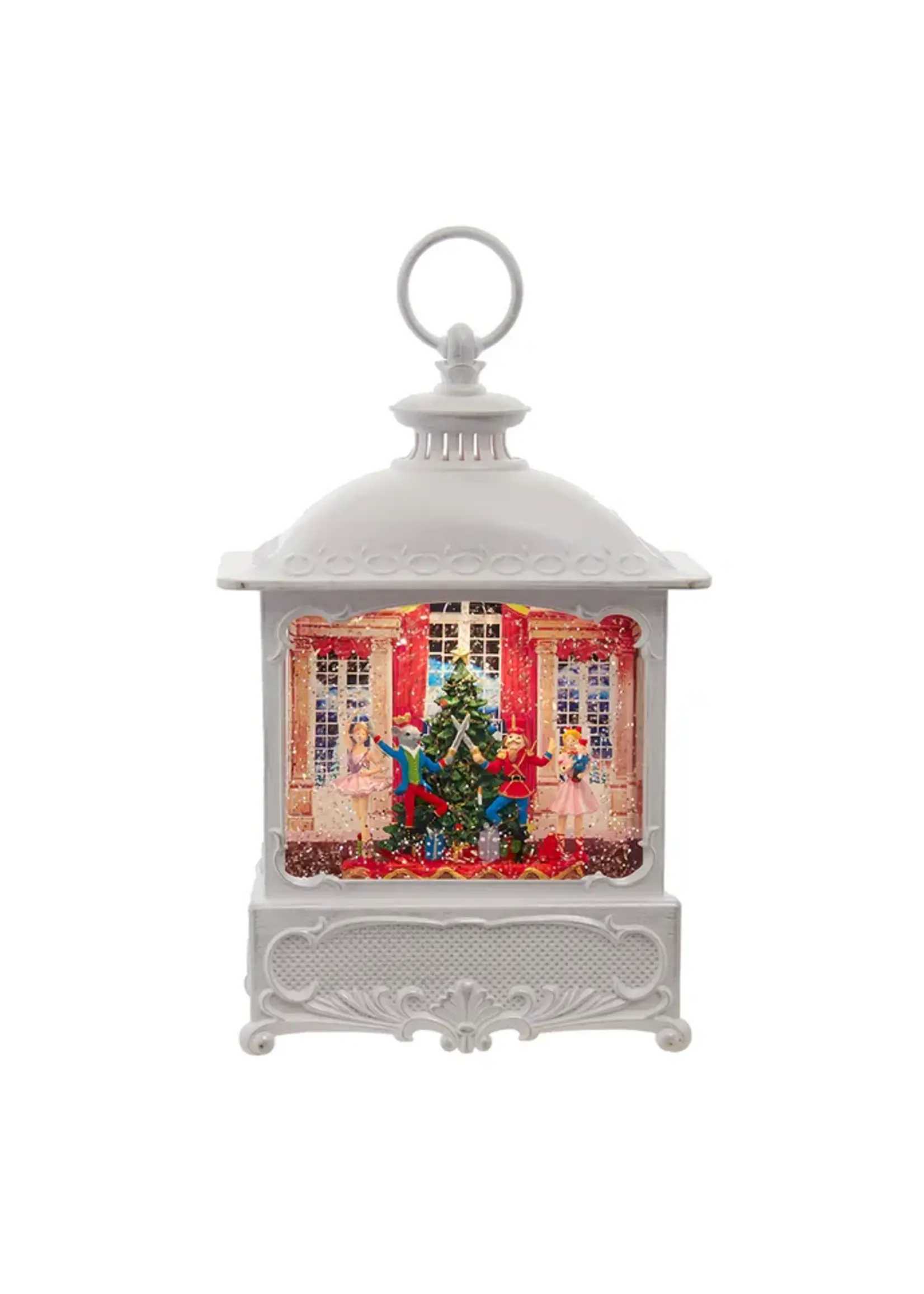 KURT S. ADLER JEL1072 LED LIGHTED NUTCRACKER SUITE 10.25" LANTERN WATER GLOBE