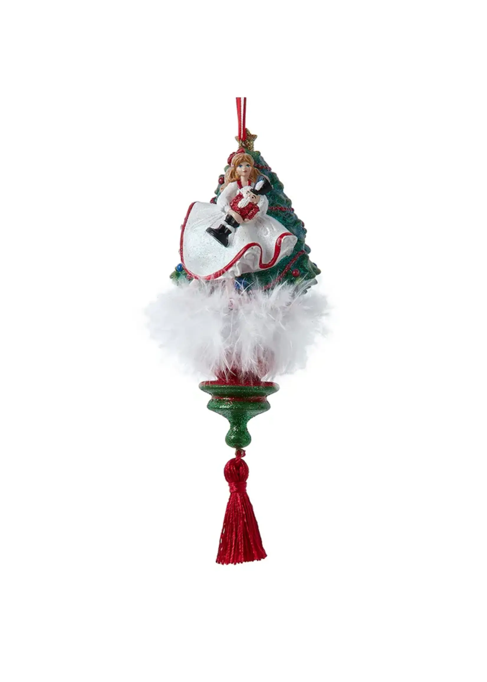 KURT S. ADLER HOLLYWOOD HATS NUTCRACKER SUITE FINIAL 7" ORNAMENT
