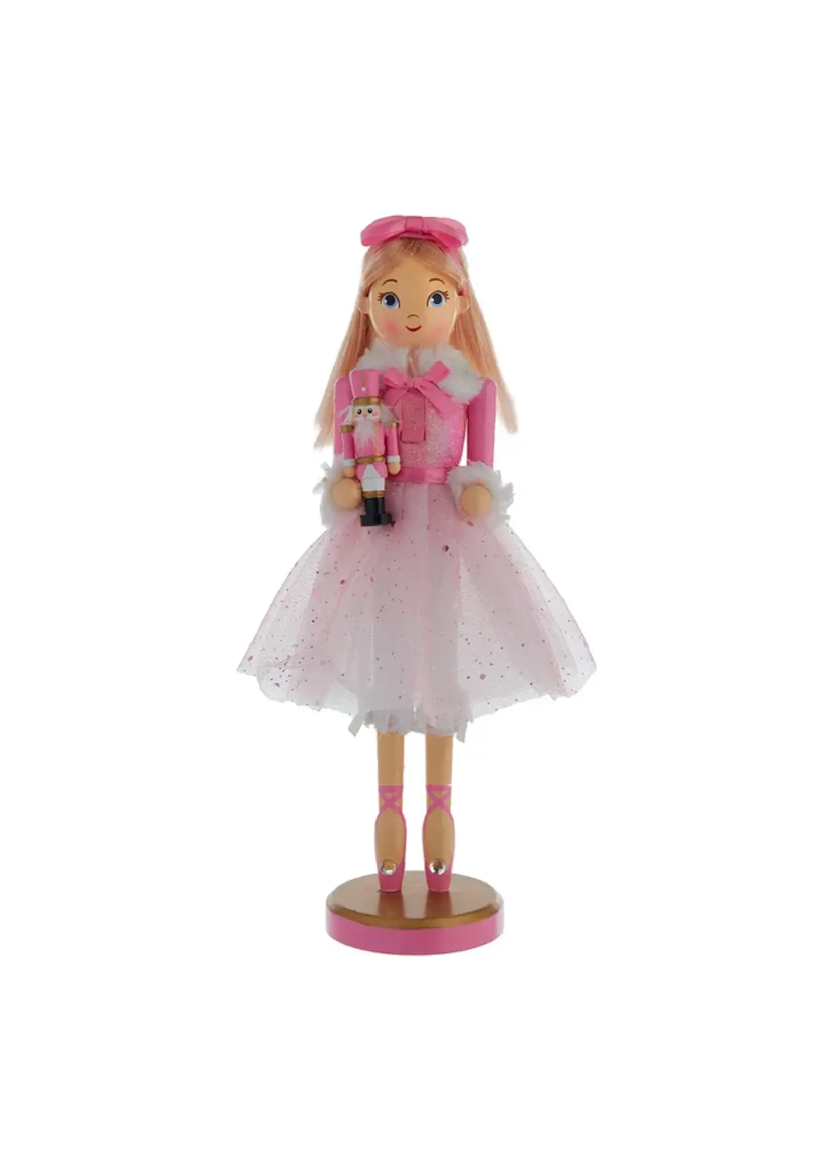 KURT S. ADLER WOODEN BALLERINA CLARA 12" NUTCRACKER