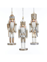 KURT S. ADLER C4873 CHAMPAGNE SPARKLE KING 6" NUTCRACKER ORNAMENT