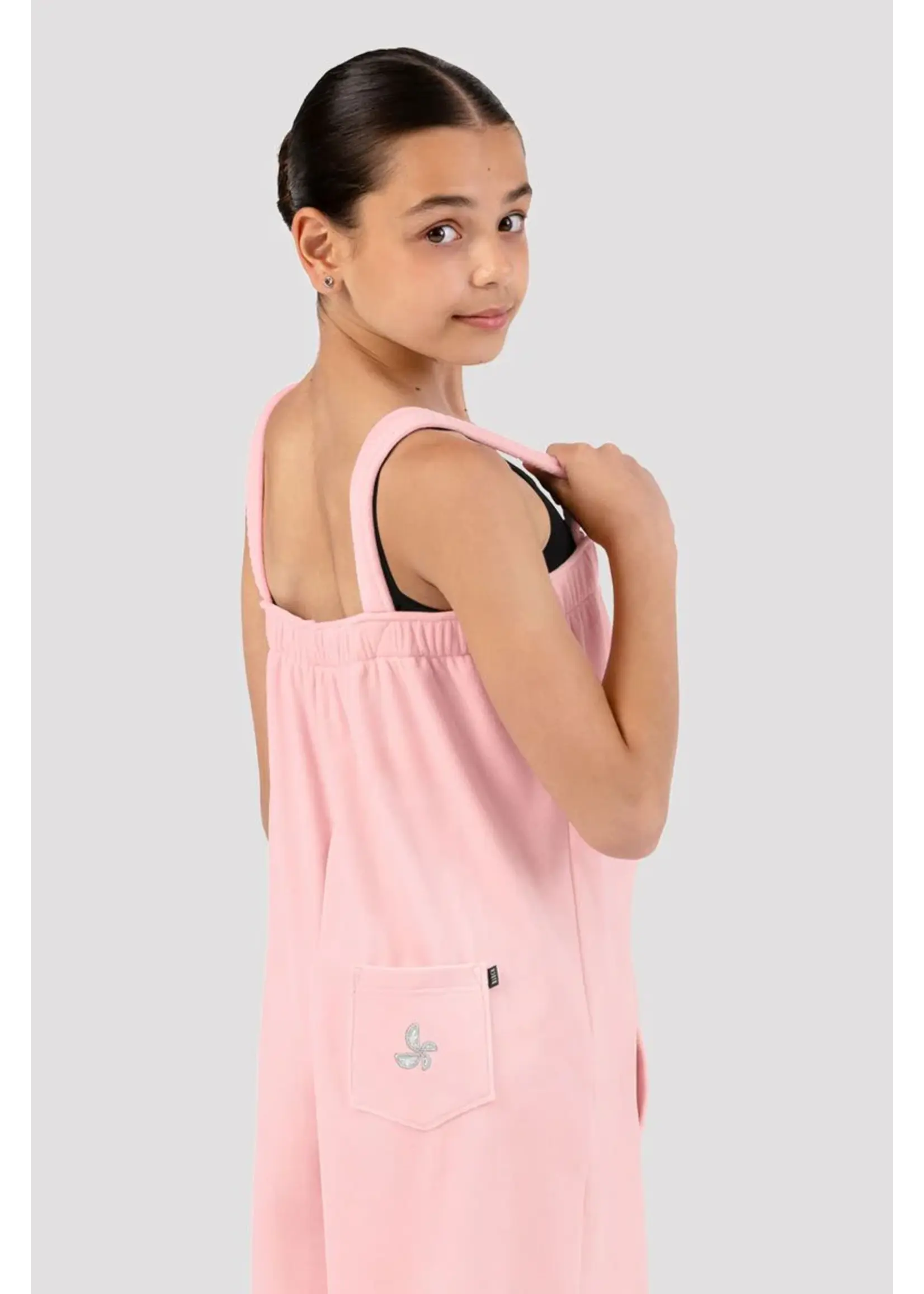 BLOCH & MIRELLA CU12006 VELVET LUX ICONIC POCKET ONESIE WIDE LEG JUMPER