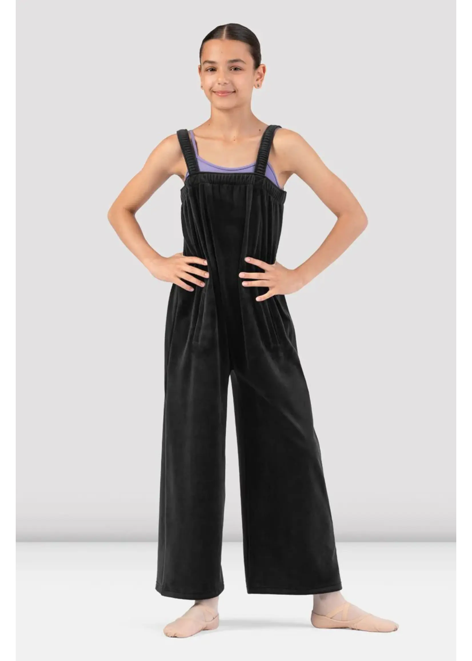 BLOCH & MIRELLA CU12006 VELVET LUX ICONIC POCKET ONESIE WIDE LEG JUMPER