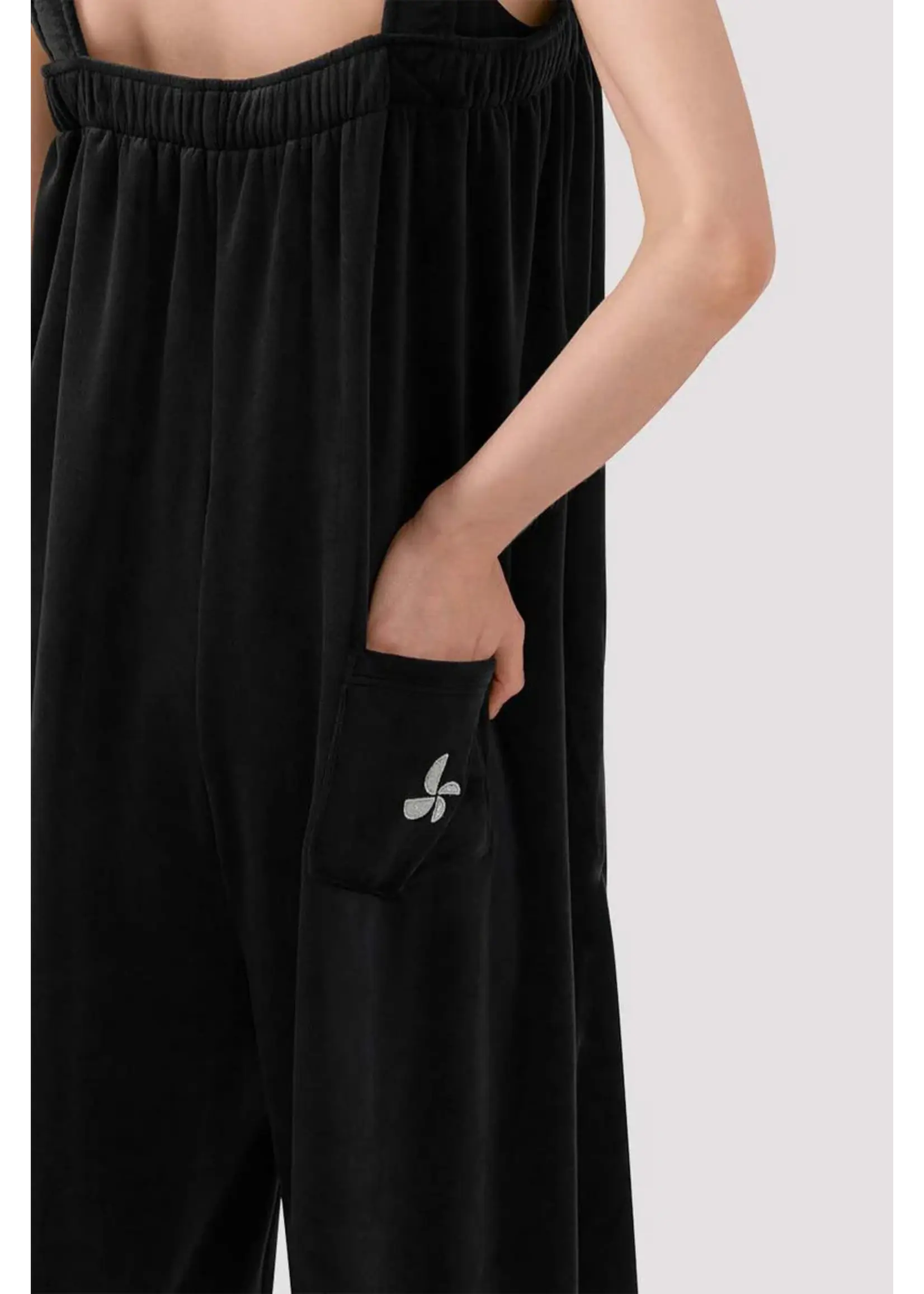 BLOCH & MIRELLA U12005 VELVET LUX ICONIC POCKET ONESIE WIDE LEG JUMPER