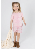 ENERGETIKS BAMBOO PAJAMA SET WITH RUFFLE SHORT & TSHIRT