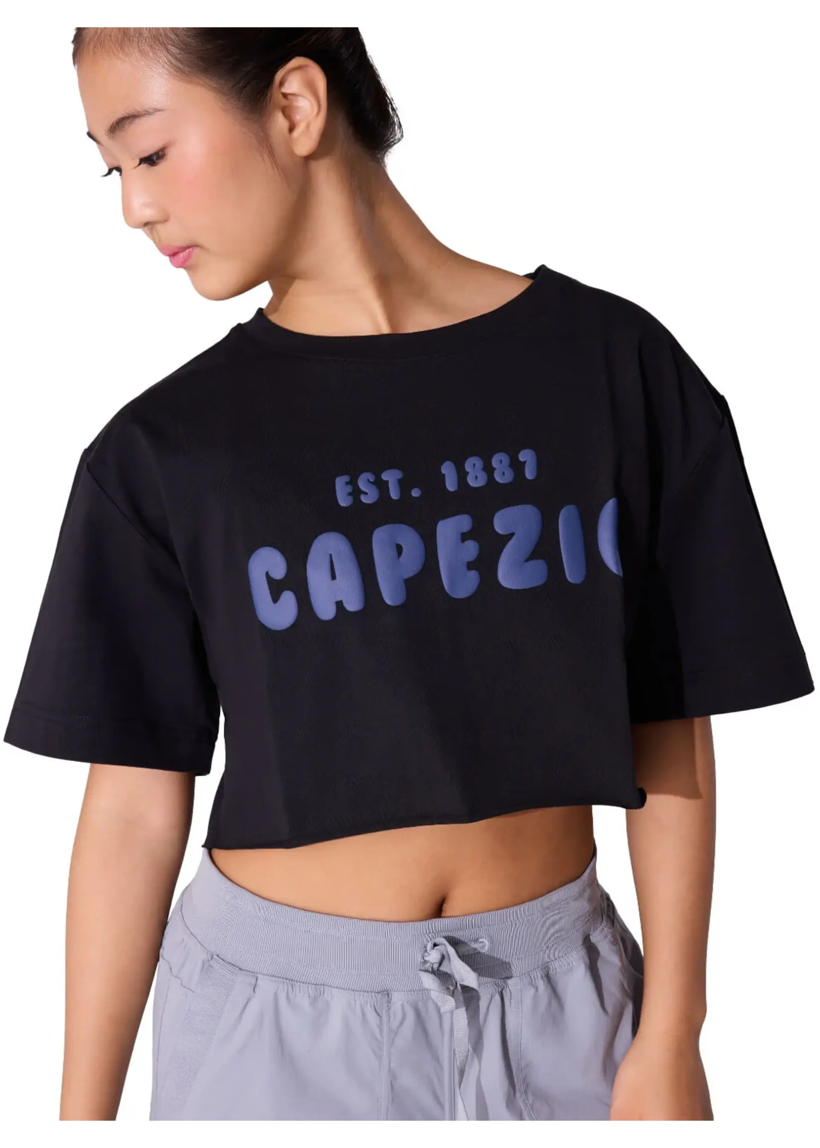 CAPEZIO & BUNHEADS AF12561W ADULT ESSENCE BOX CROPPED T-SHIRT