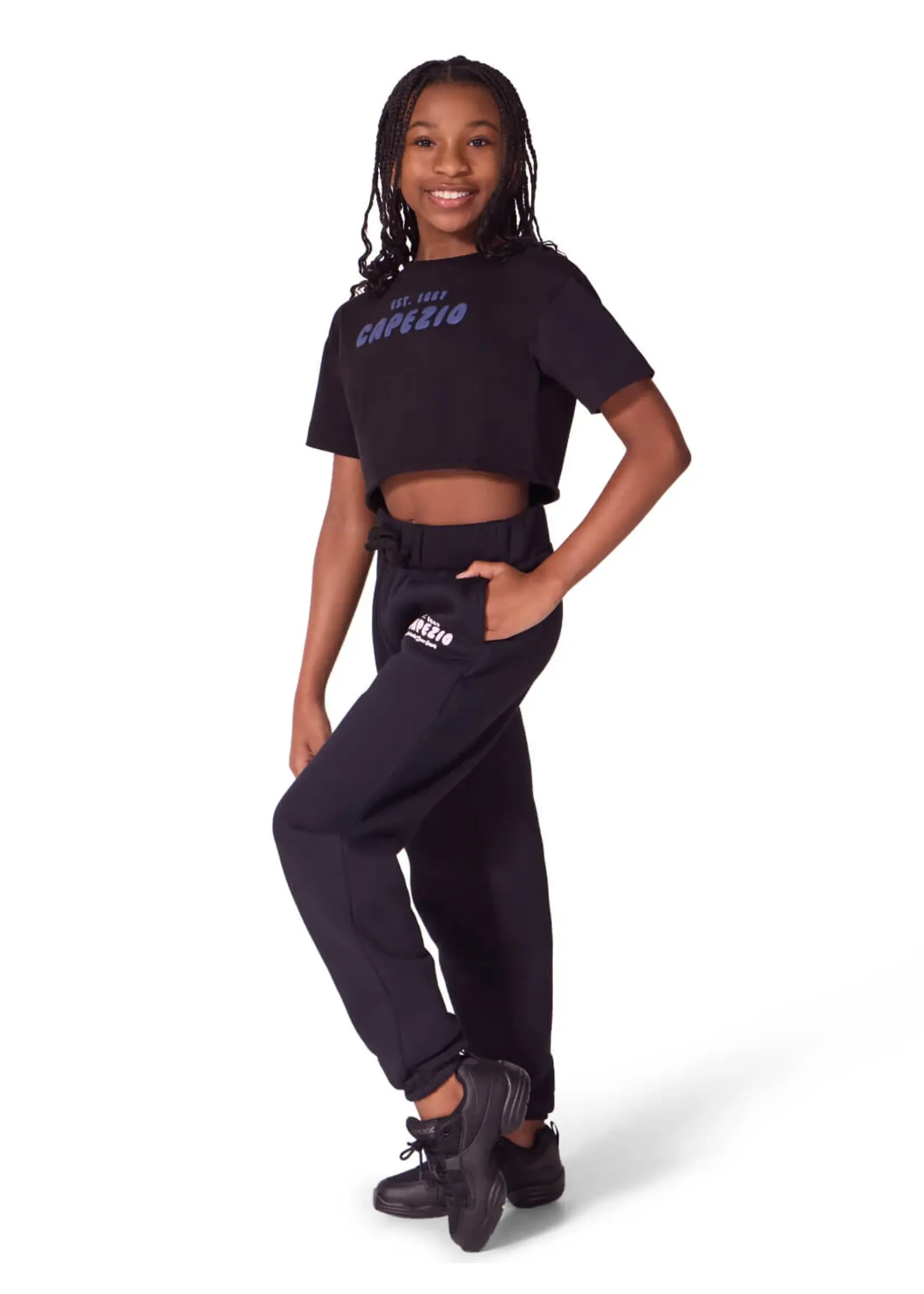 CAPEZIO & BUNHEADS AF12561C CHILD ESSENCE BOX CROPPED T-SHIRT