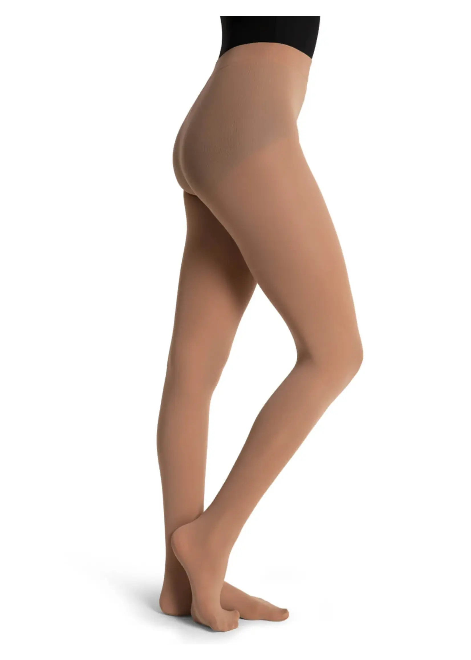 CAPEZIO & BUNHEADS A1915 ULTRASOFT WAISTBAND FOOTED TIGHT