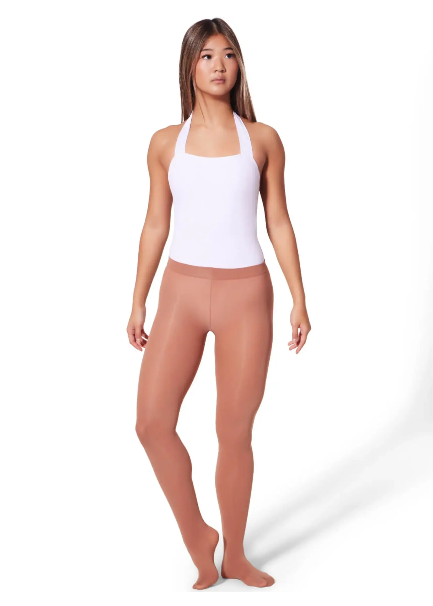 CAPEZIO & BUNHEADS A1915 ULTRASOFT WAISTBAND FOOTED TIGHT