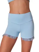 CAPEZIO & BUNHEADS AF12437C COMING UP ROSES FLEUR RUFFLE TRIM SHORT