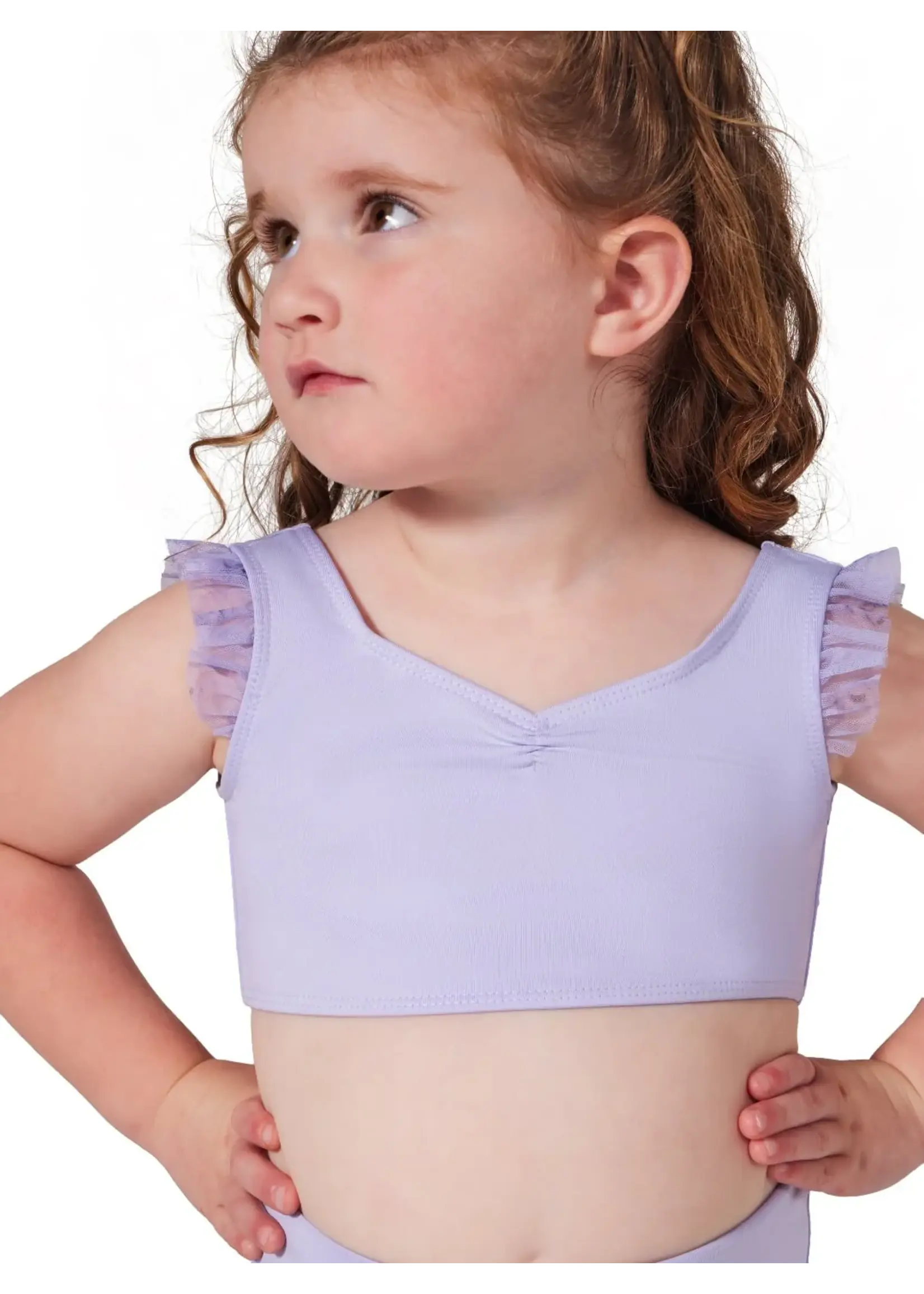 CAPEZIO & BUNHEADS AF12436C COMING UP ROSES ROSY TANK BRA TOP