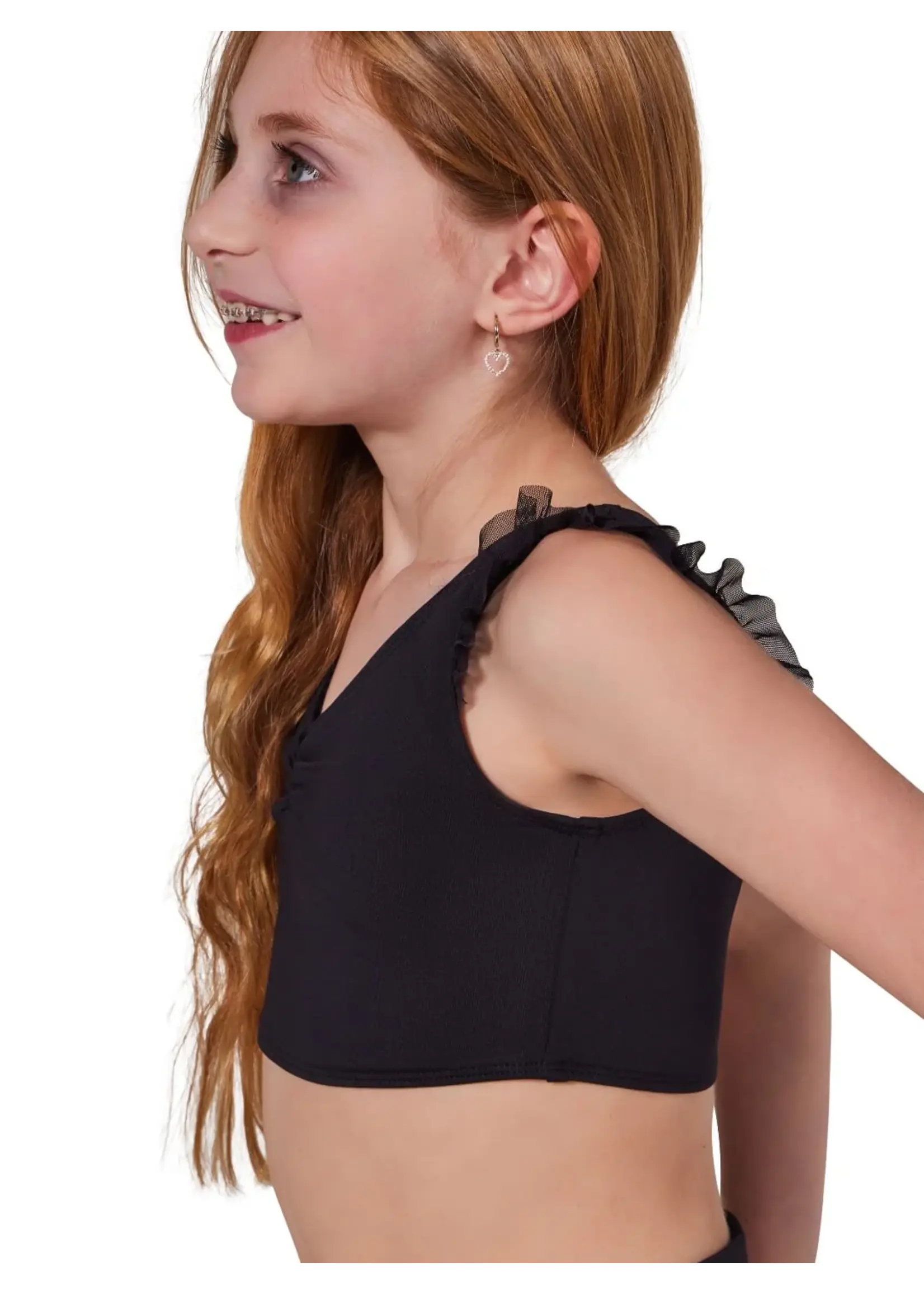 CAPEZIO & BUNHEADS AF12436C COMING UP ROSES ROSY TANK BRA TOP