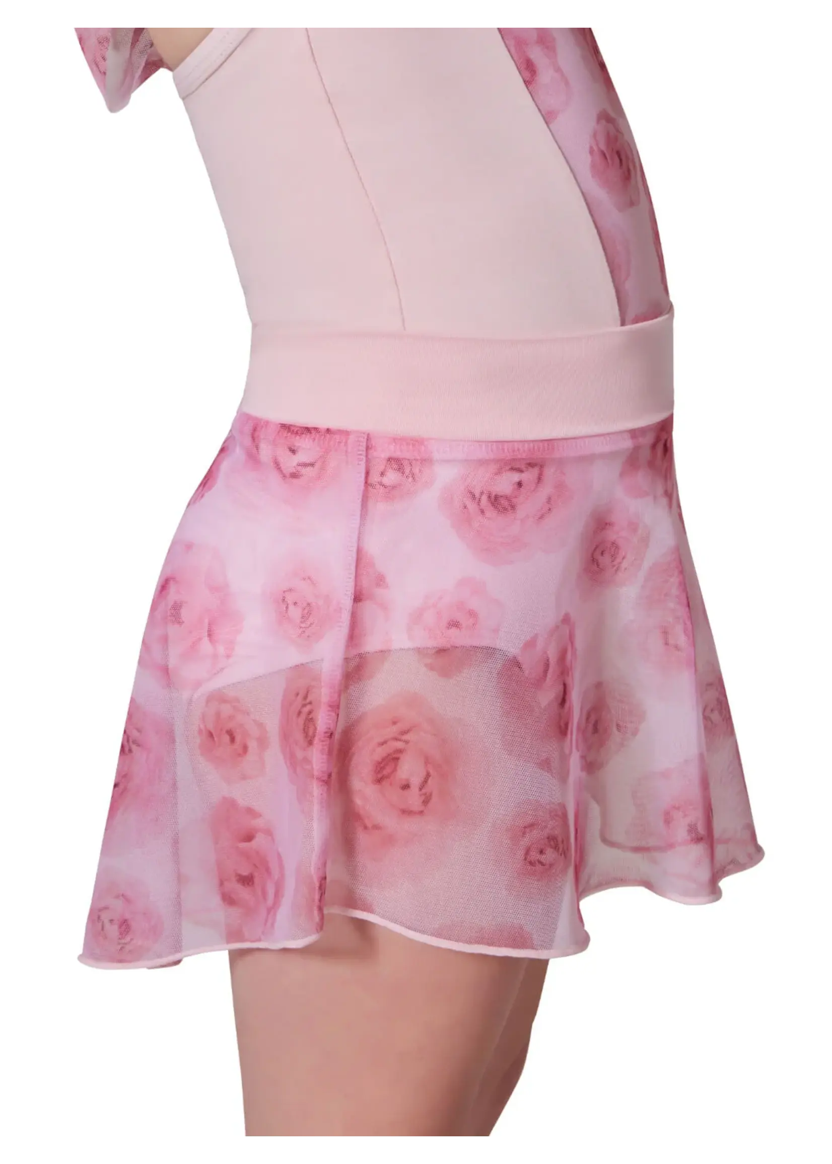 CAPEZIO & BUNHEADS AF12438C COMING UP ROSES GARDENIA PULL ON SKIRT