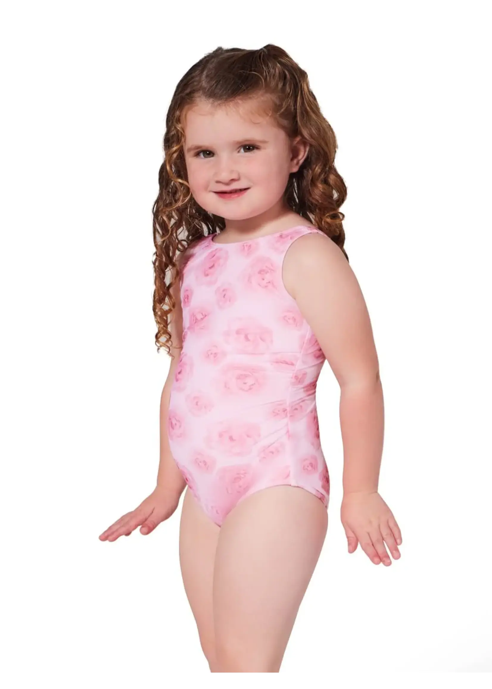 CAPEZIO & BUNHEADS AF12432C COMING UP ROSES PEONY BOATNECK LEOTARD