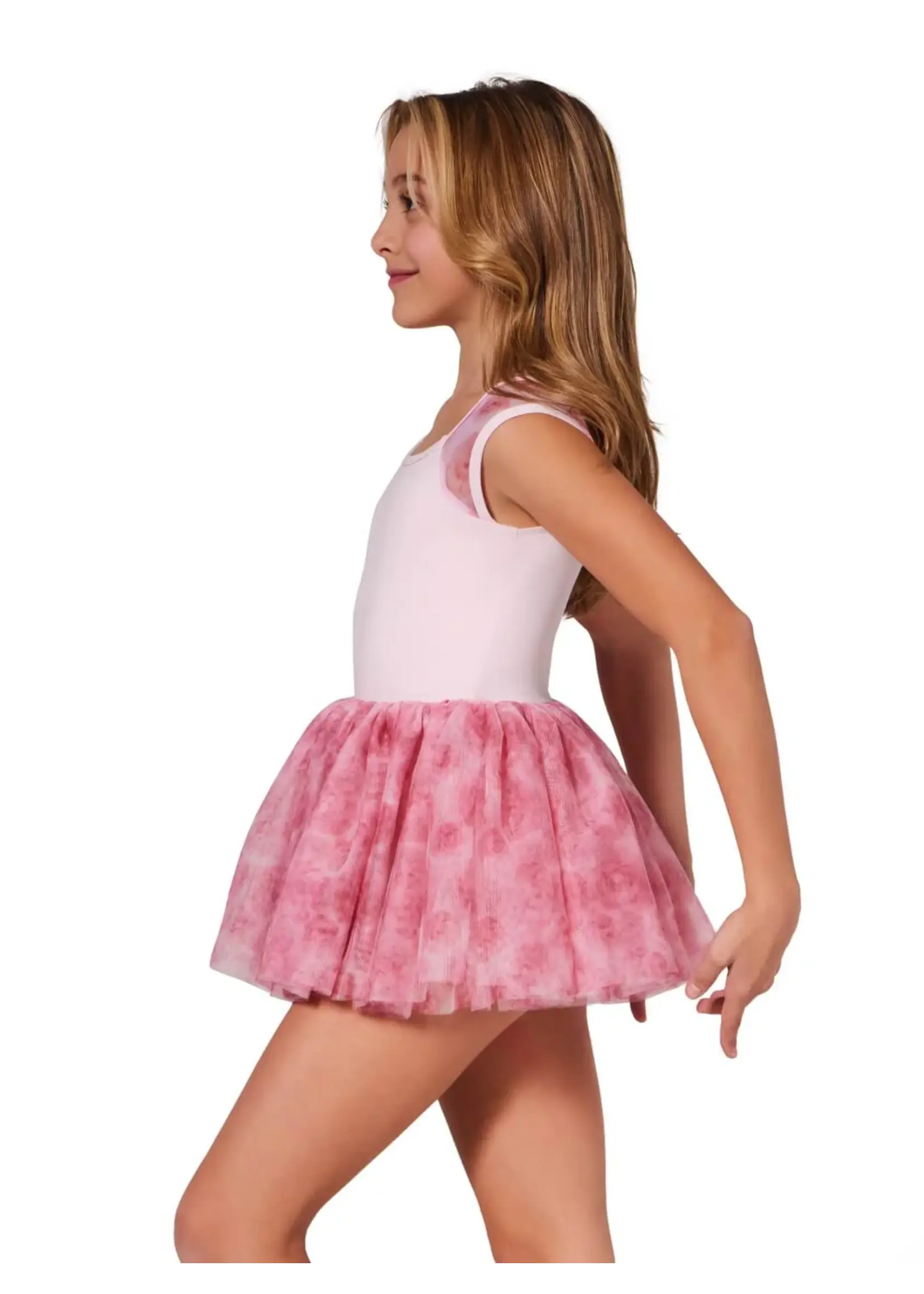 CAPEZIO & BUNHEADS AF12433C COMING UP ROSES CAMELLIA TUTU DRESS