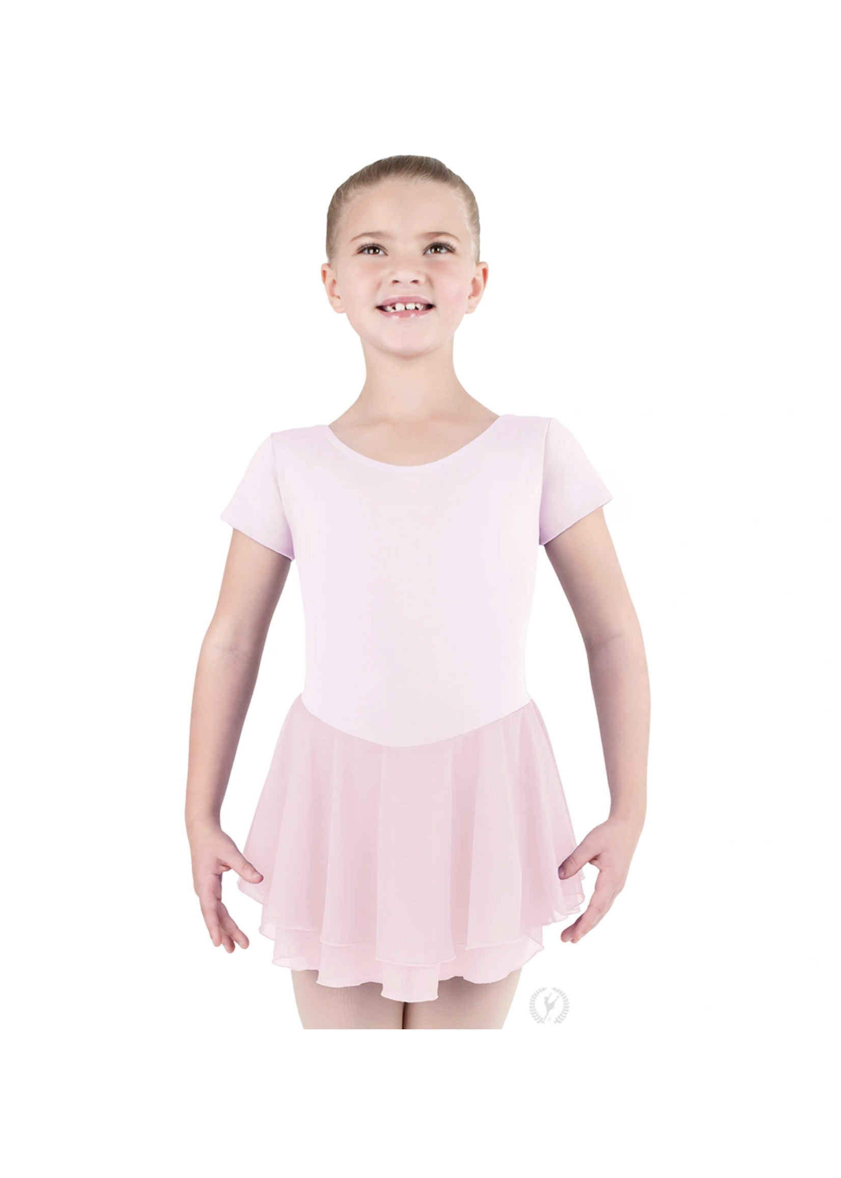 EUROTARD 41459 GIRLS SHORT SLEEVE SKIRTED DRESS