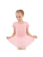 EUROTARD 10467 GIRLS COTTON SHORT SLEEVE SKIRTED DRESS